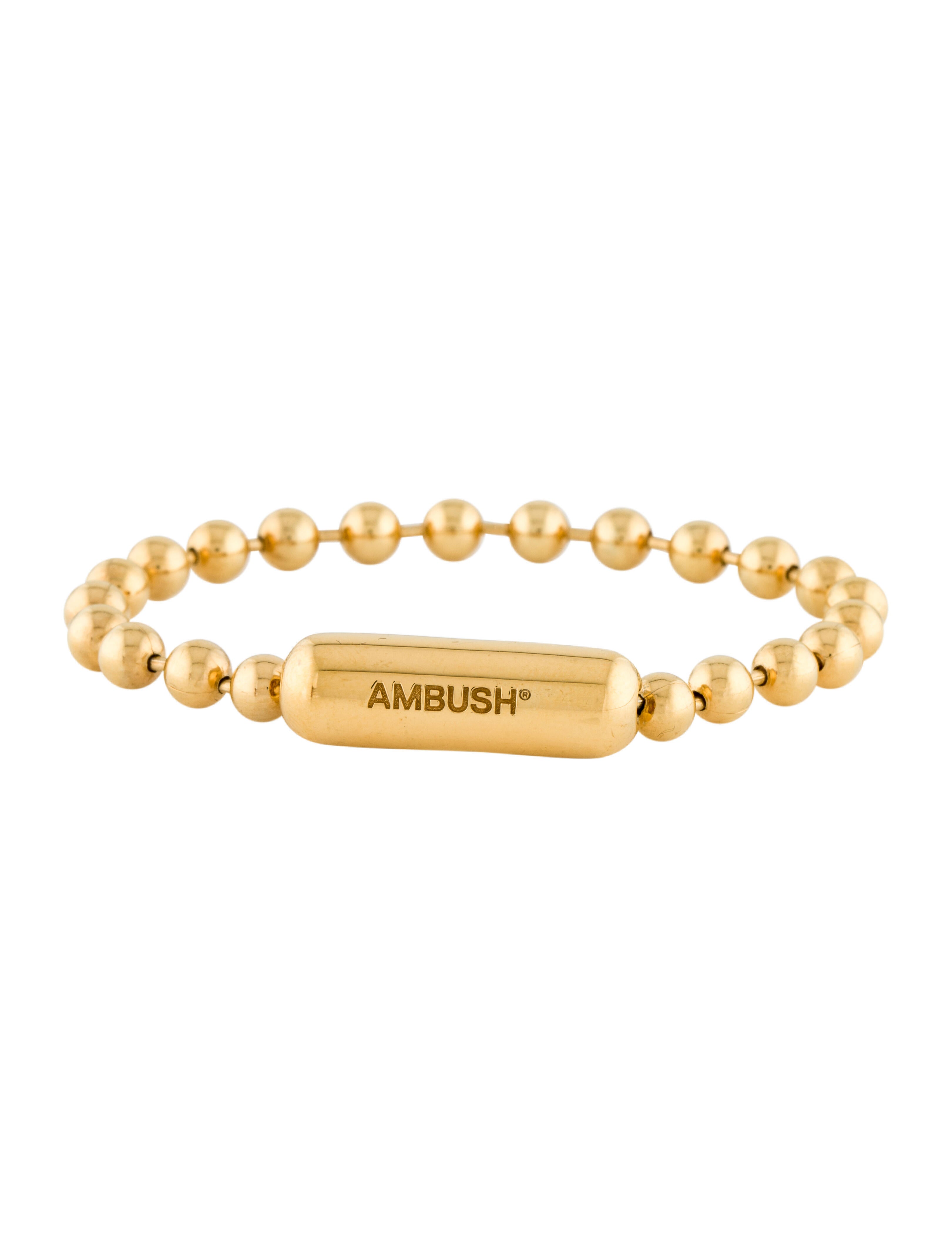 Ambush Ball Chain Link Bracelet GoldTone Metal Link, Bracelets