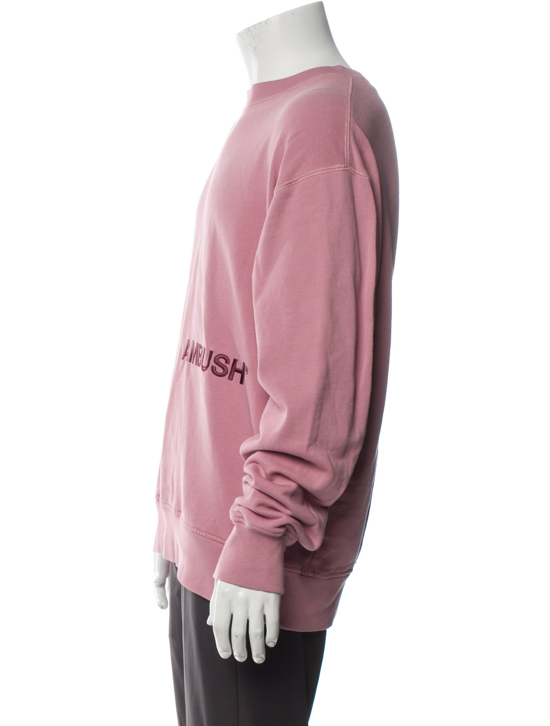 Aape by A Bathing Ape Graphic Print Crew Neck Sweatshirt Pink