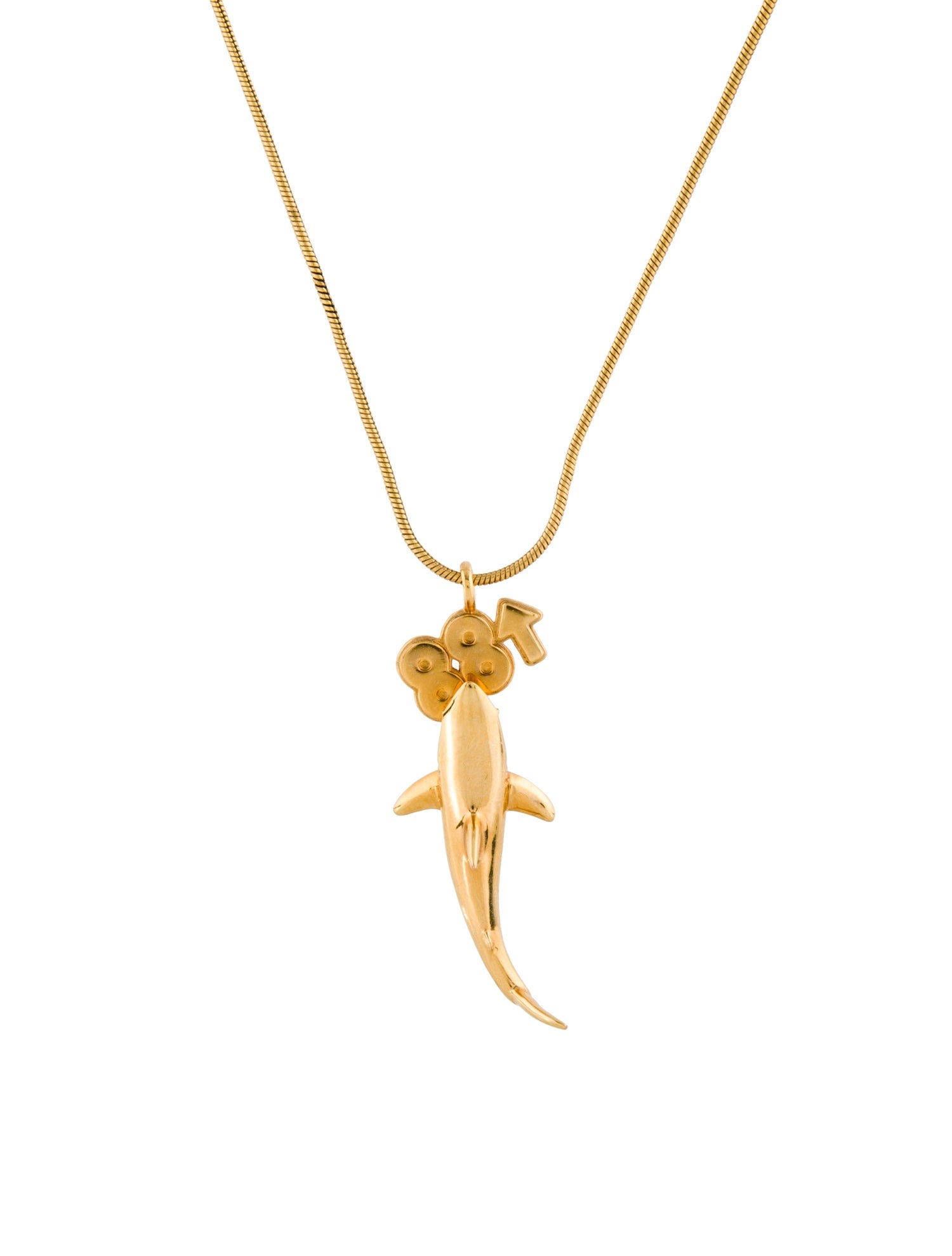 Ambush x 88rising Shark Pendant Necklace - Gold-Tone Metal