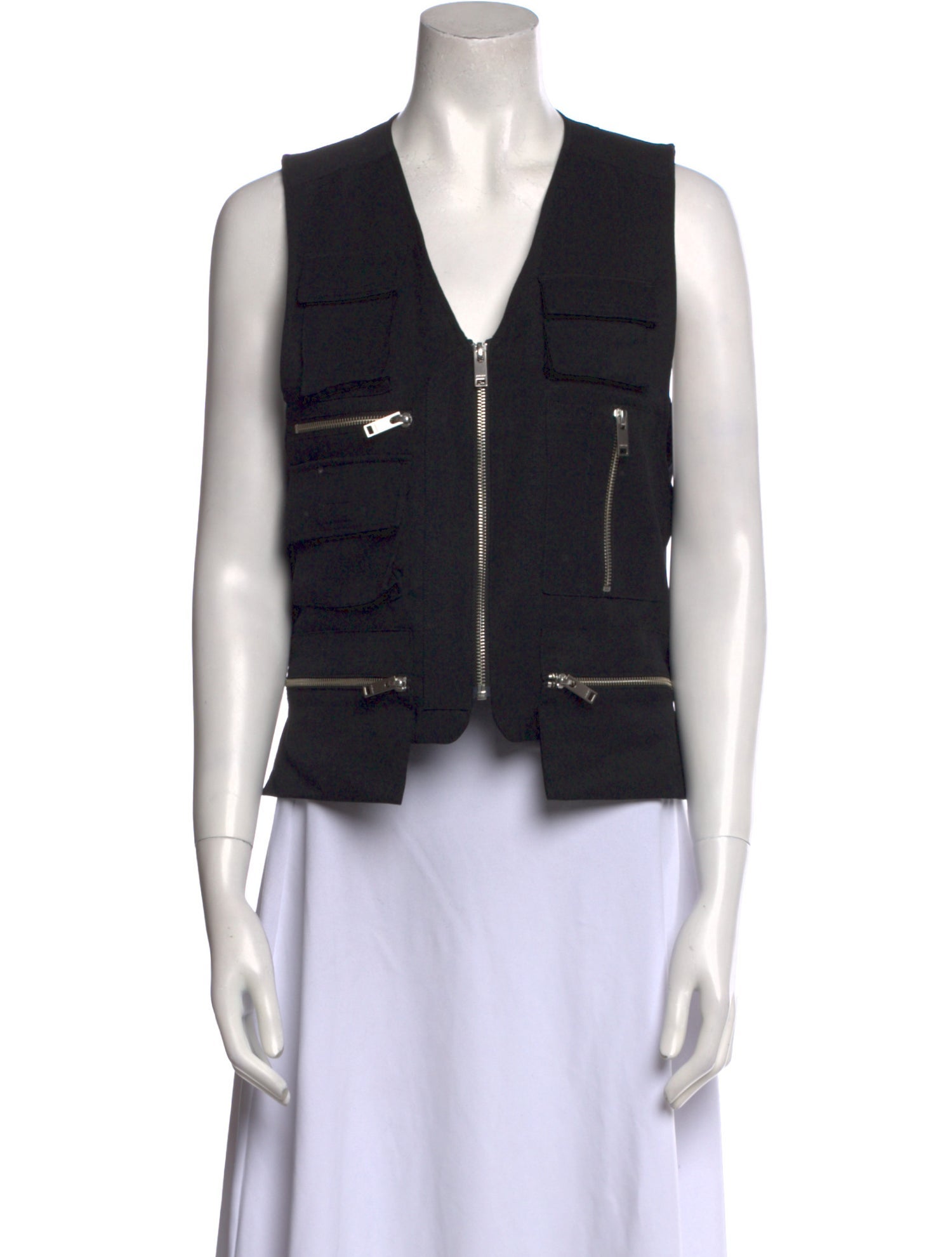 Ambush Wool V-Neck Crop Top