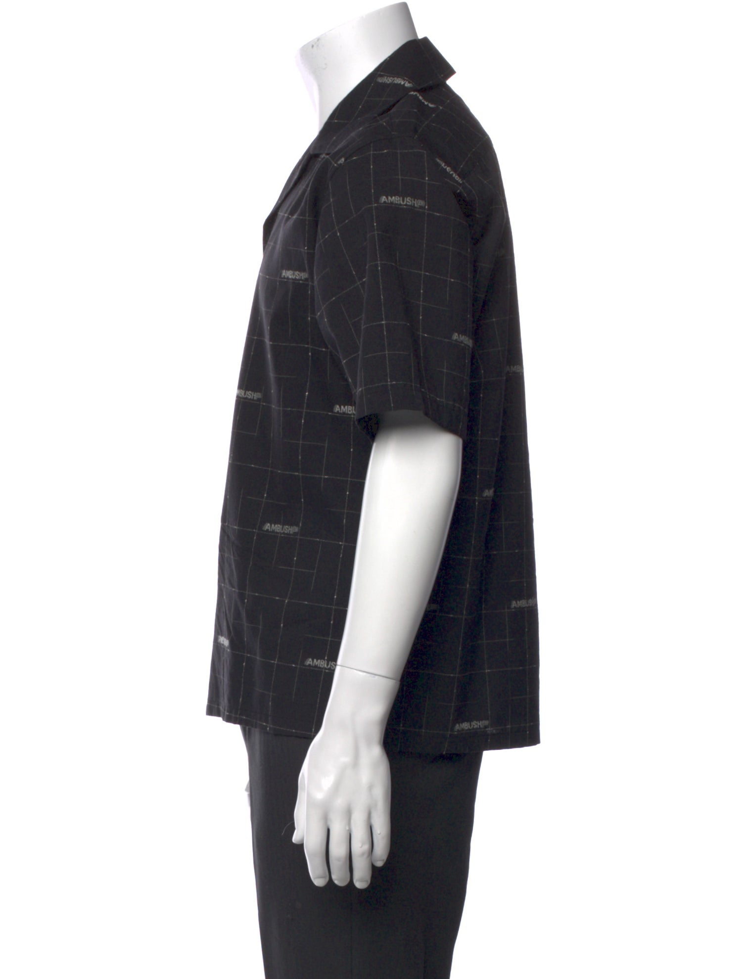 Ambush Wool Plaid Print Shirt