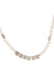 Ambush Faux Pearl Letter Block Bead Strand Necklace