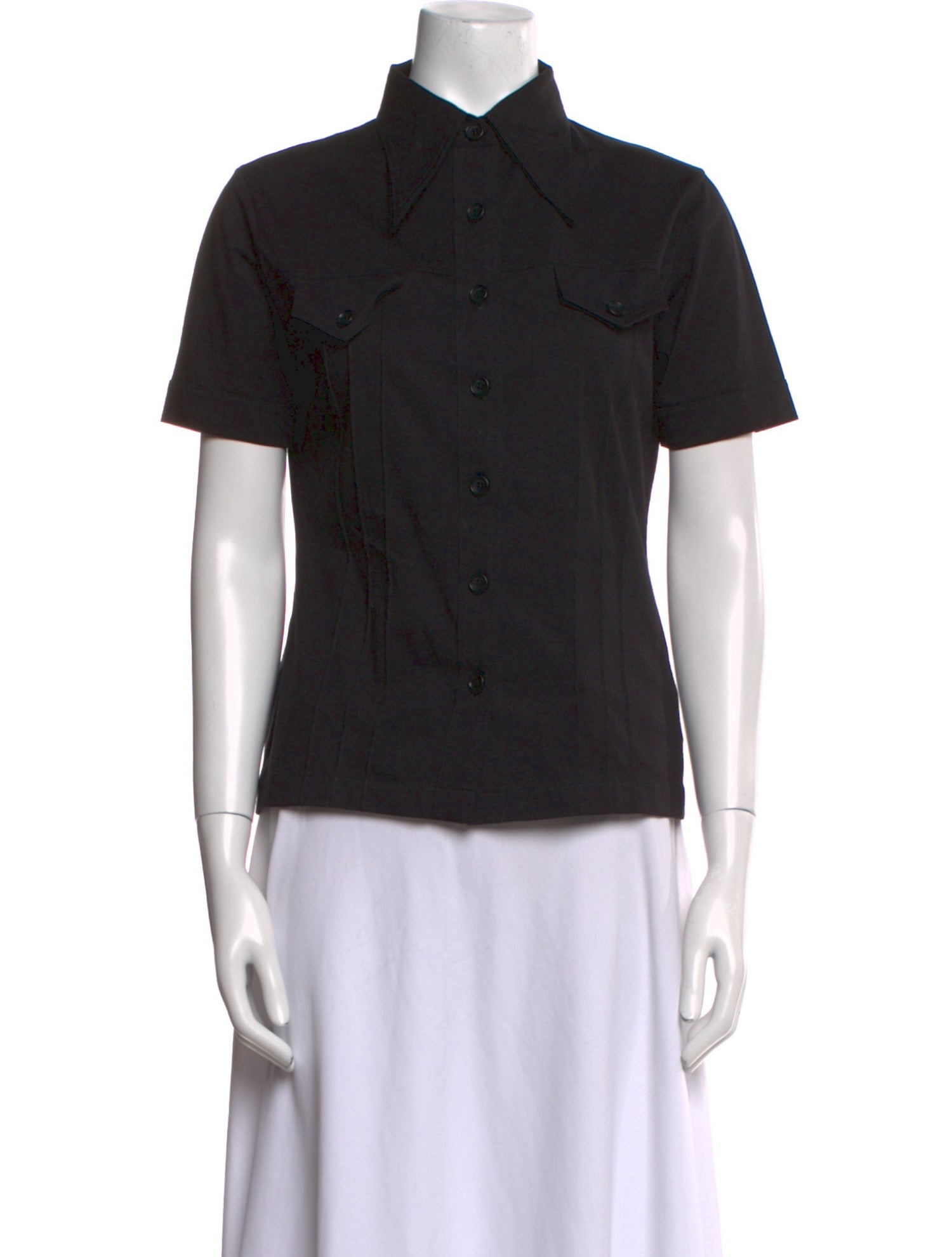 Ambush Short Sleeve Button-Up Top