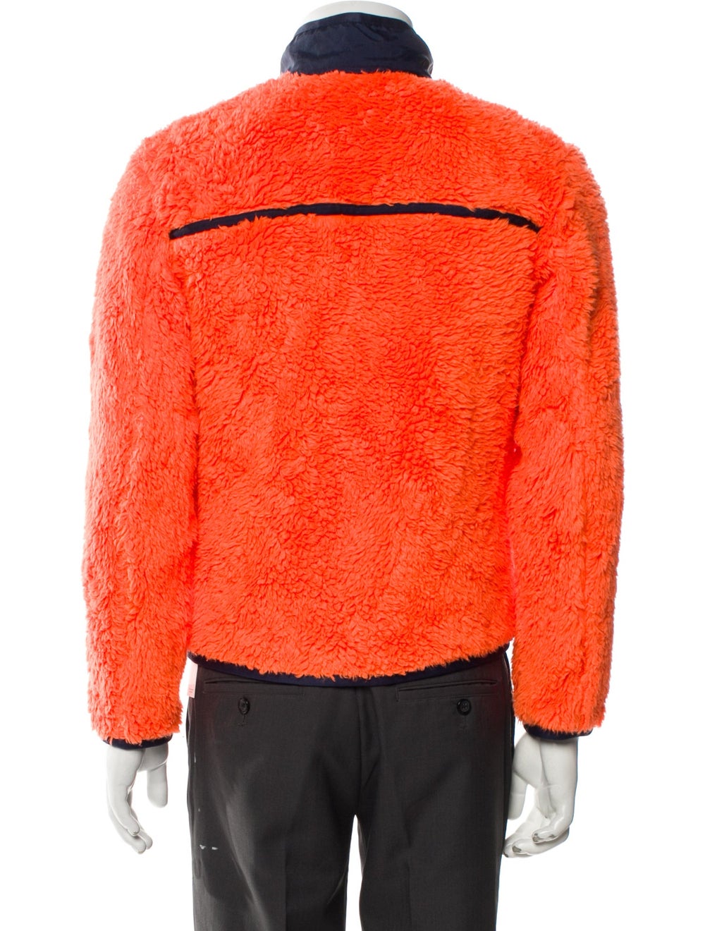 Ambush Jacket Orange Colorblock Pattern Woven Lin… - image 3