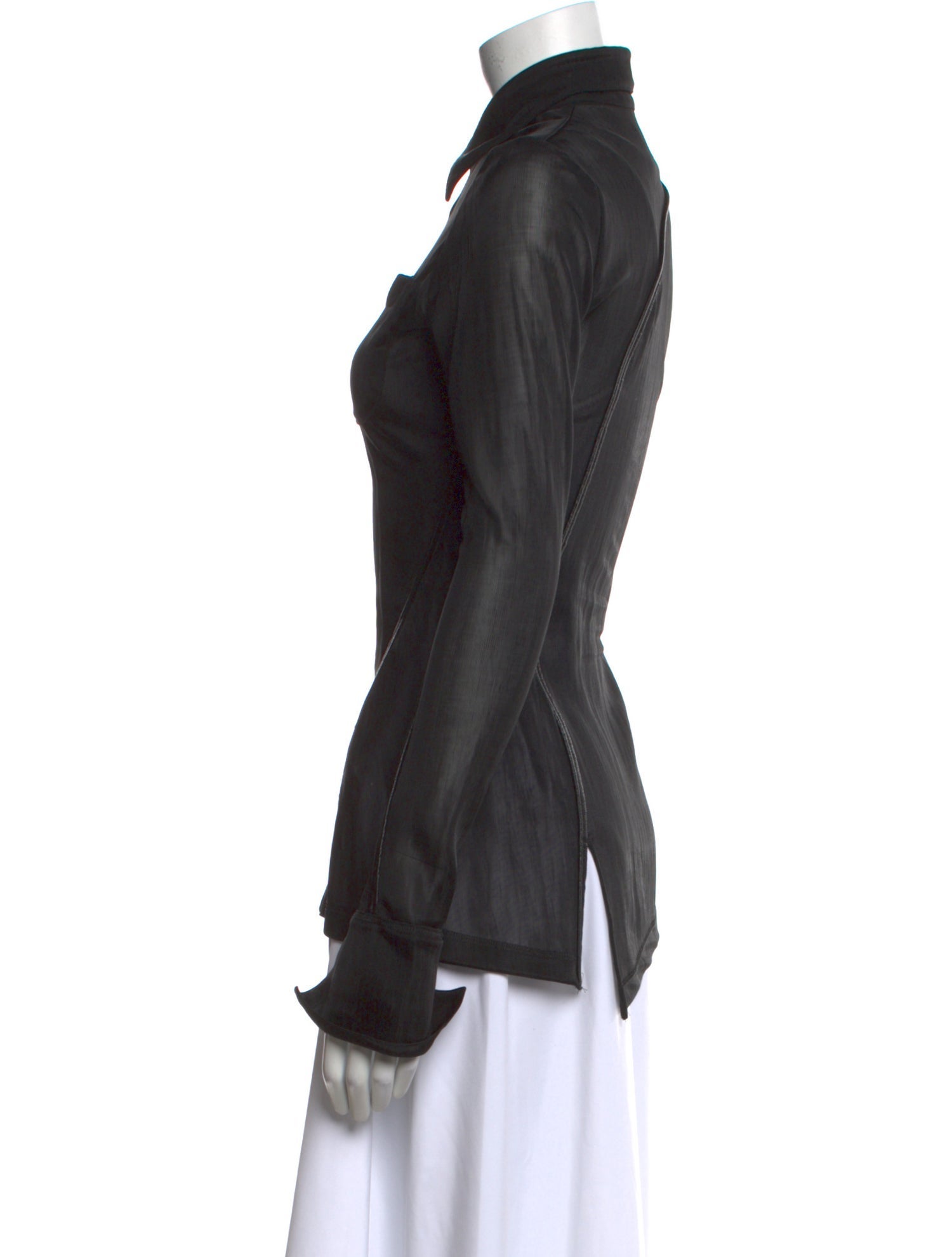 Ambush Long Sleeve Button-Up Top