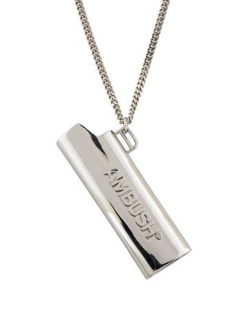 Pre-owned Ambush Lighter Holder Pendant Necklace, 28" In Multicolor