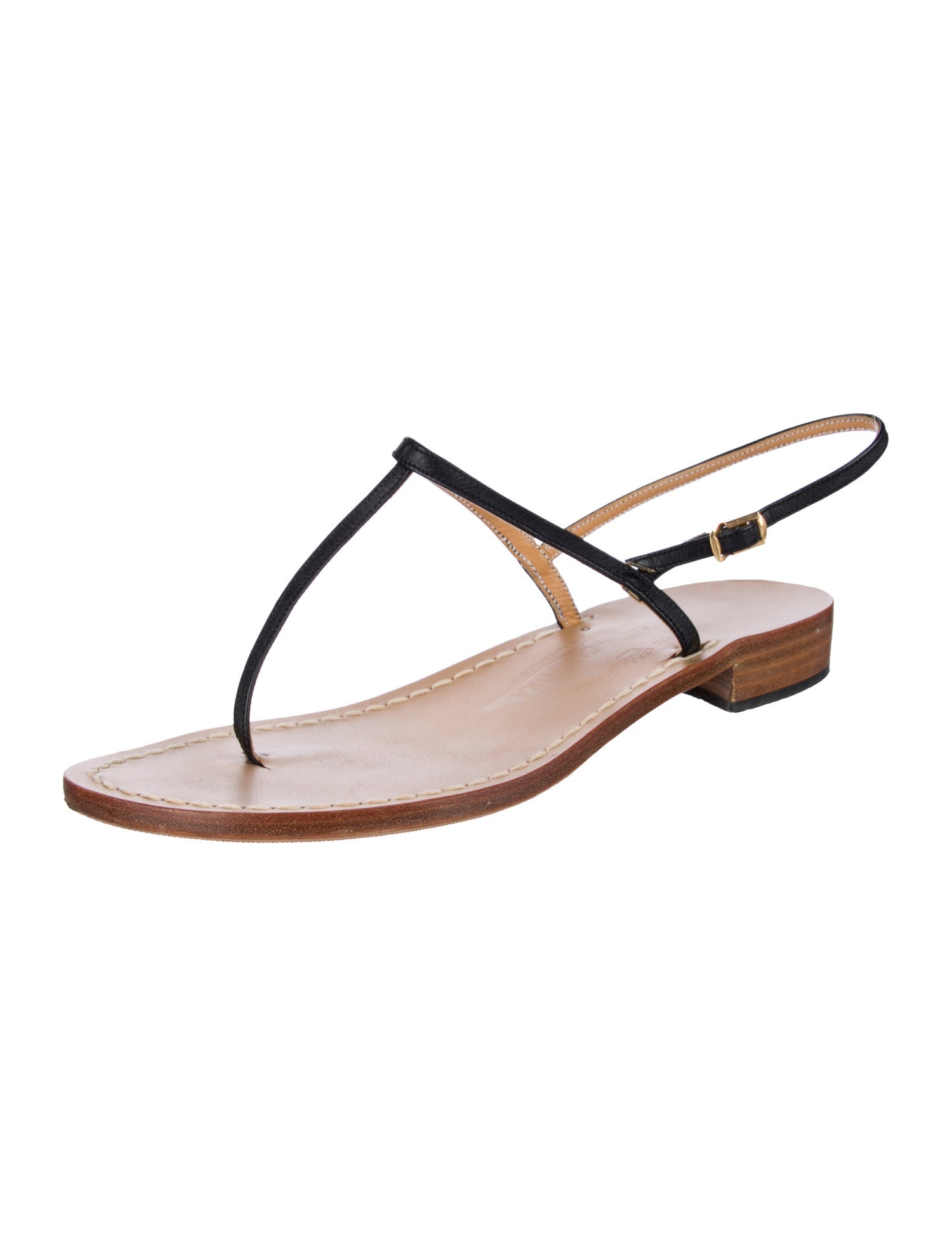 Amedeo Leather Slingback Sandals