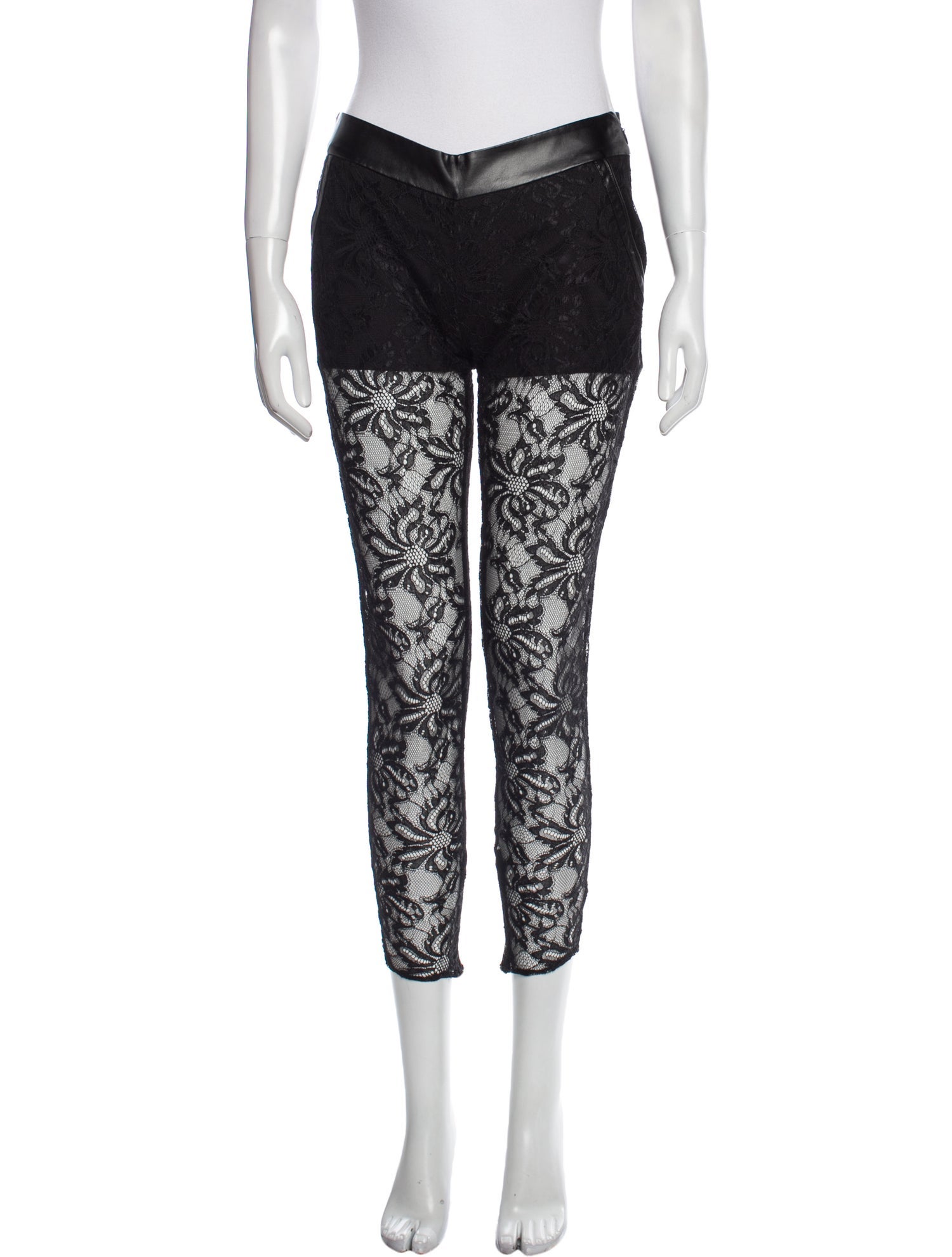 Amen. Lace Pattern Skinny Leg Pants