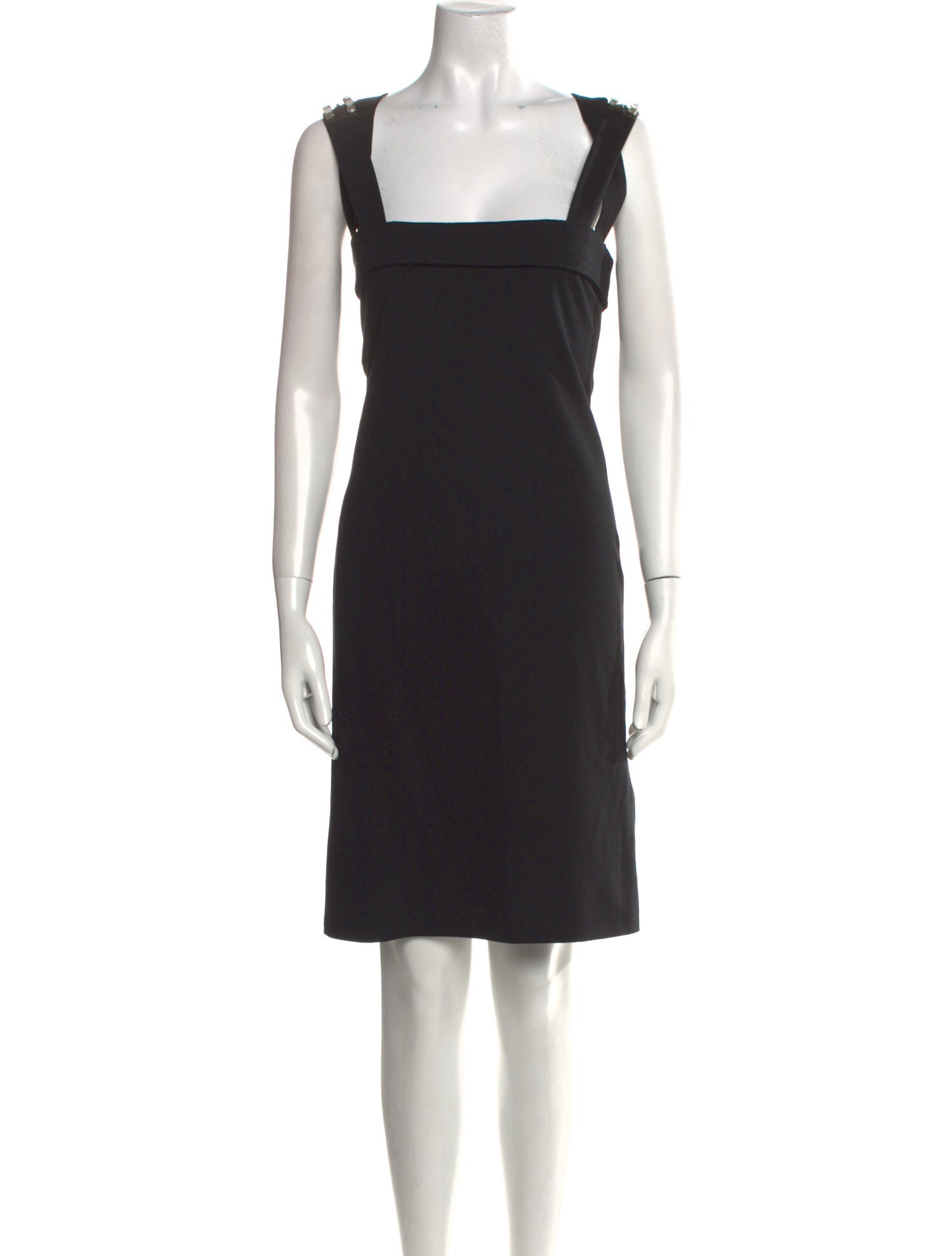 Amen. Square Neckline Knee-Length Dress