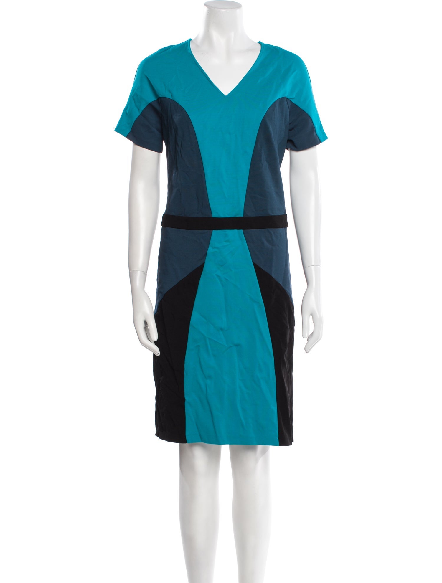 Amen. Colorblock Pattern Knee-Length Dress
