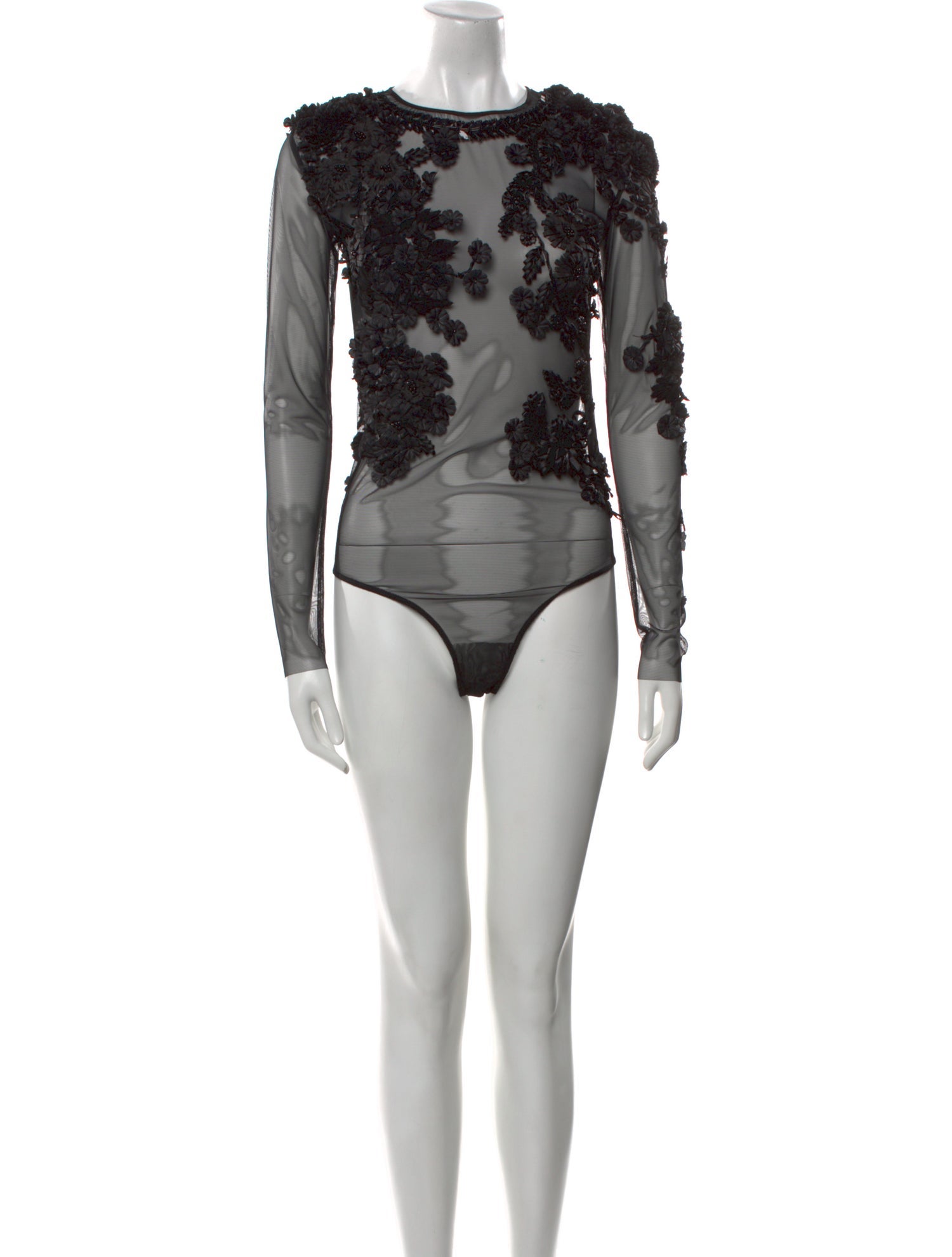 Amen. Patterned Crew Neck Bodysuit