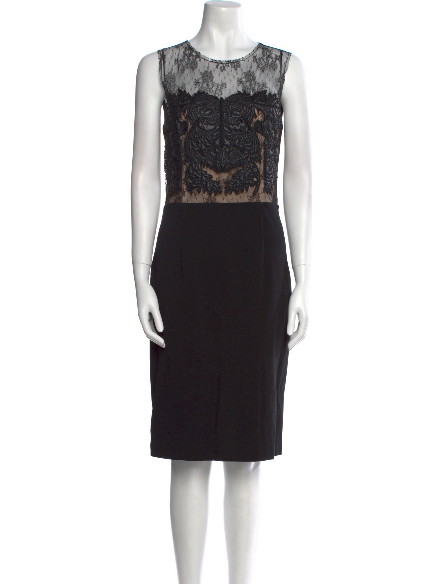 Amen. Lace Pattern Knee-Length Dress