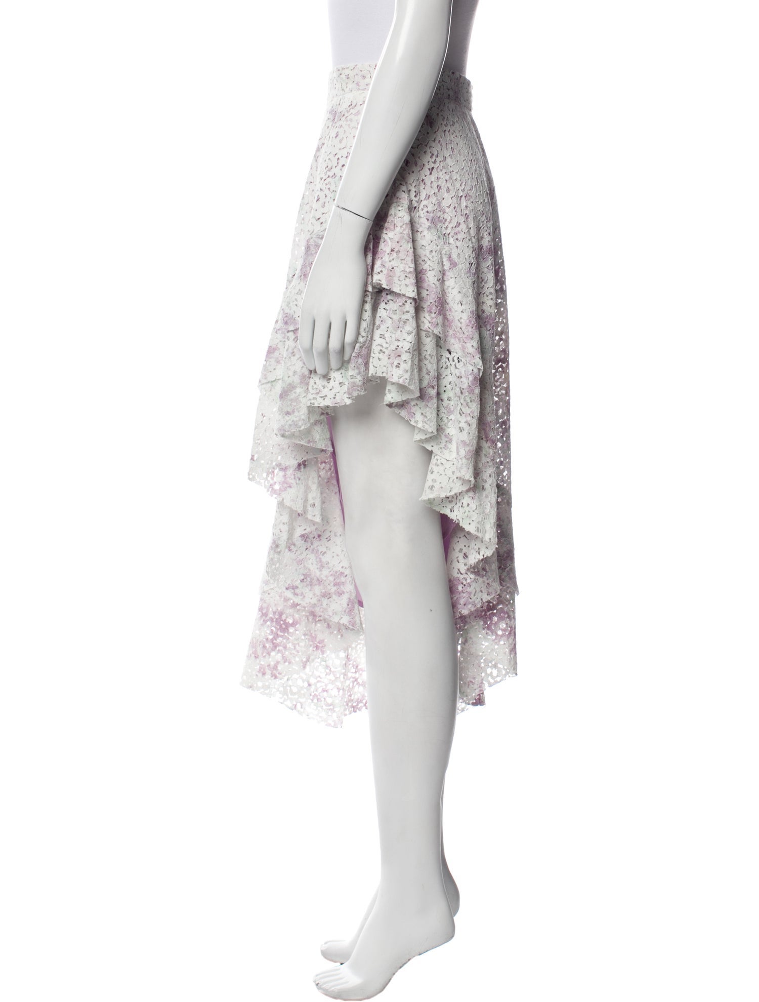 Amen. Lace Pattern Knee-Length Skirt