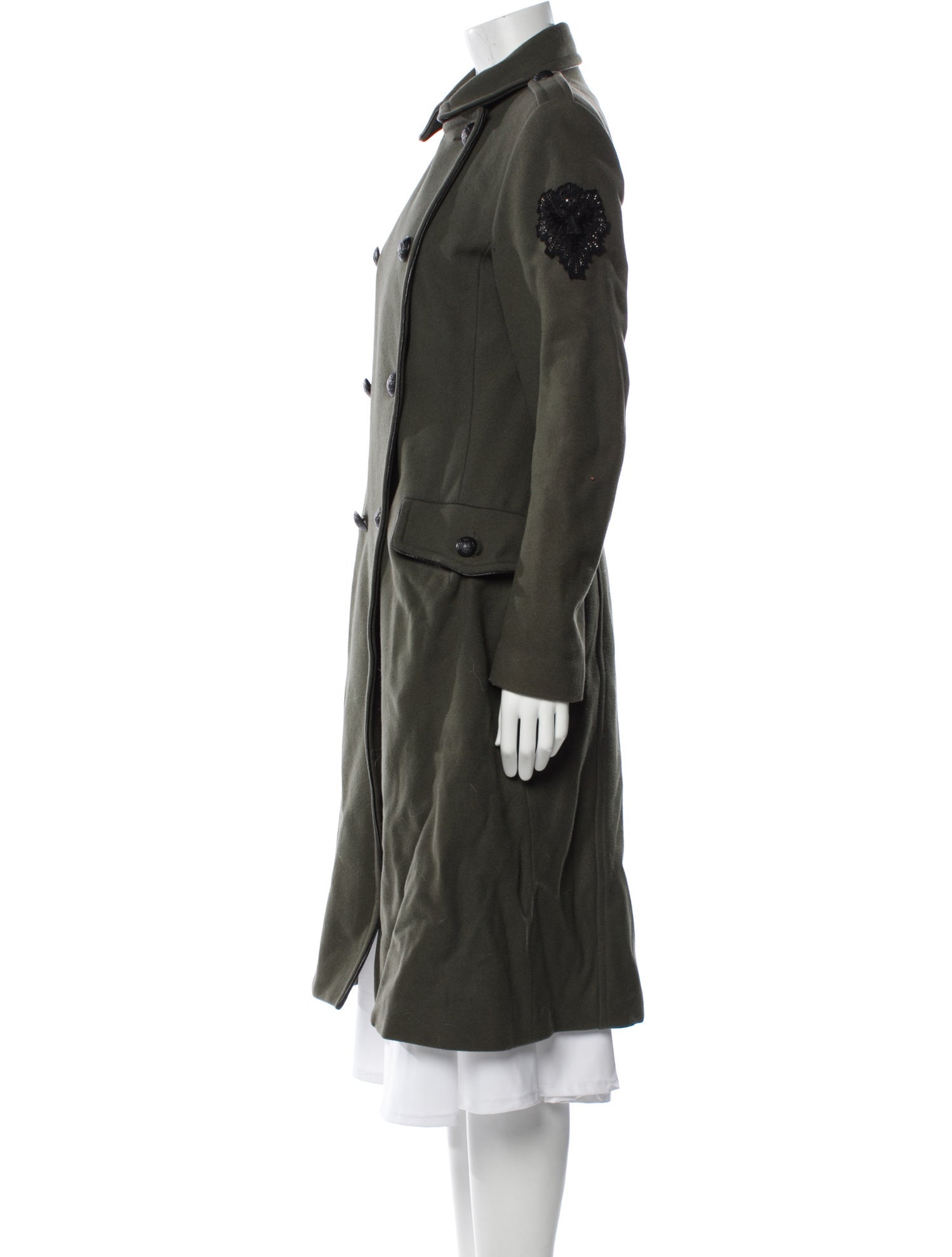 Amen. Virgin Wool Trench Coat