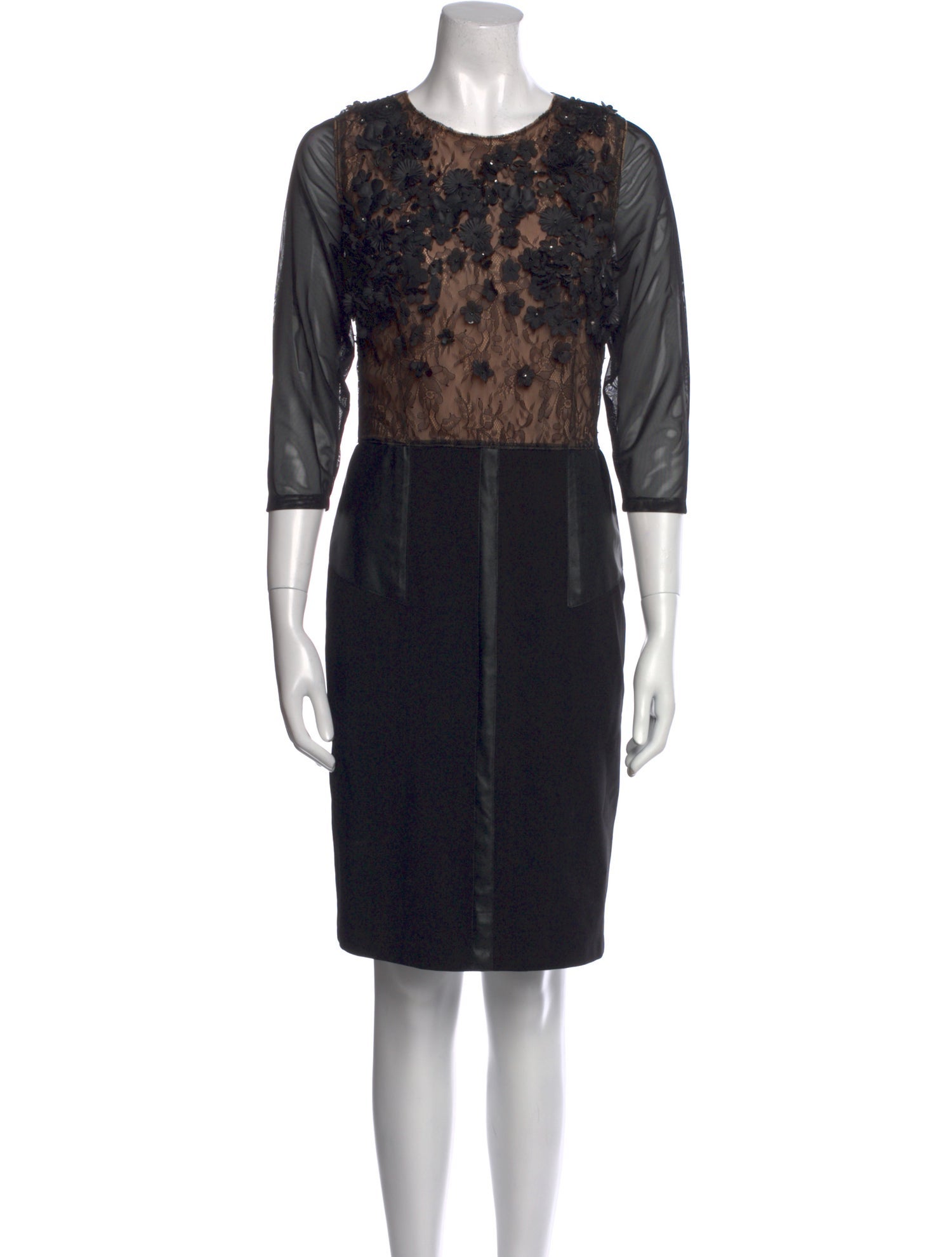 Amen. Lace Pattern Knee-Length Dress