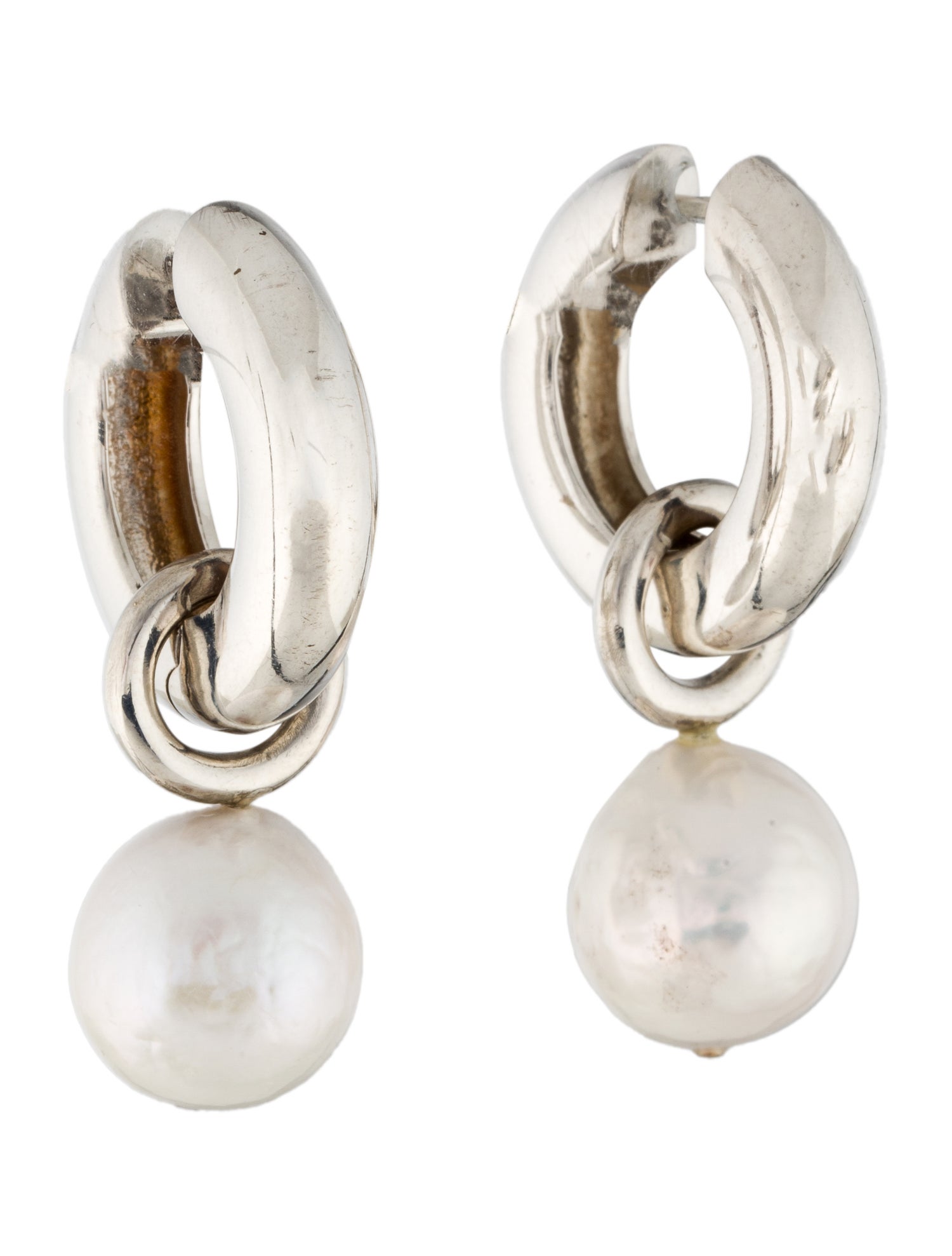 Agmes Freshwater Pearl Josephine Convertible Drop Earrings