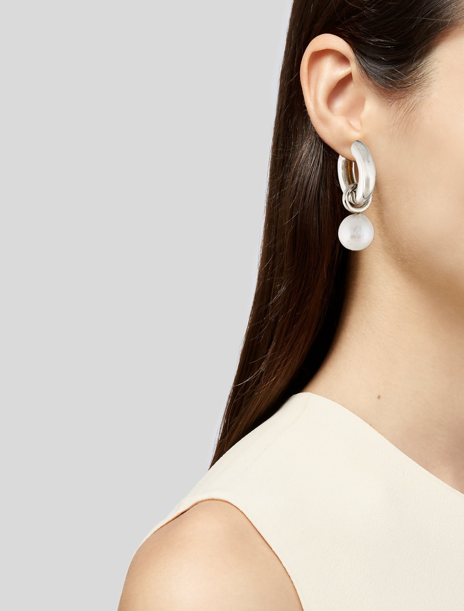 Agmes Freshwater Pearl Josephine Convertible Drop Earrings