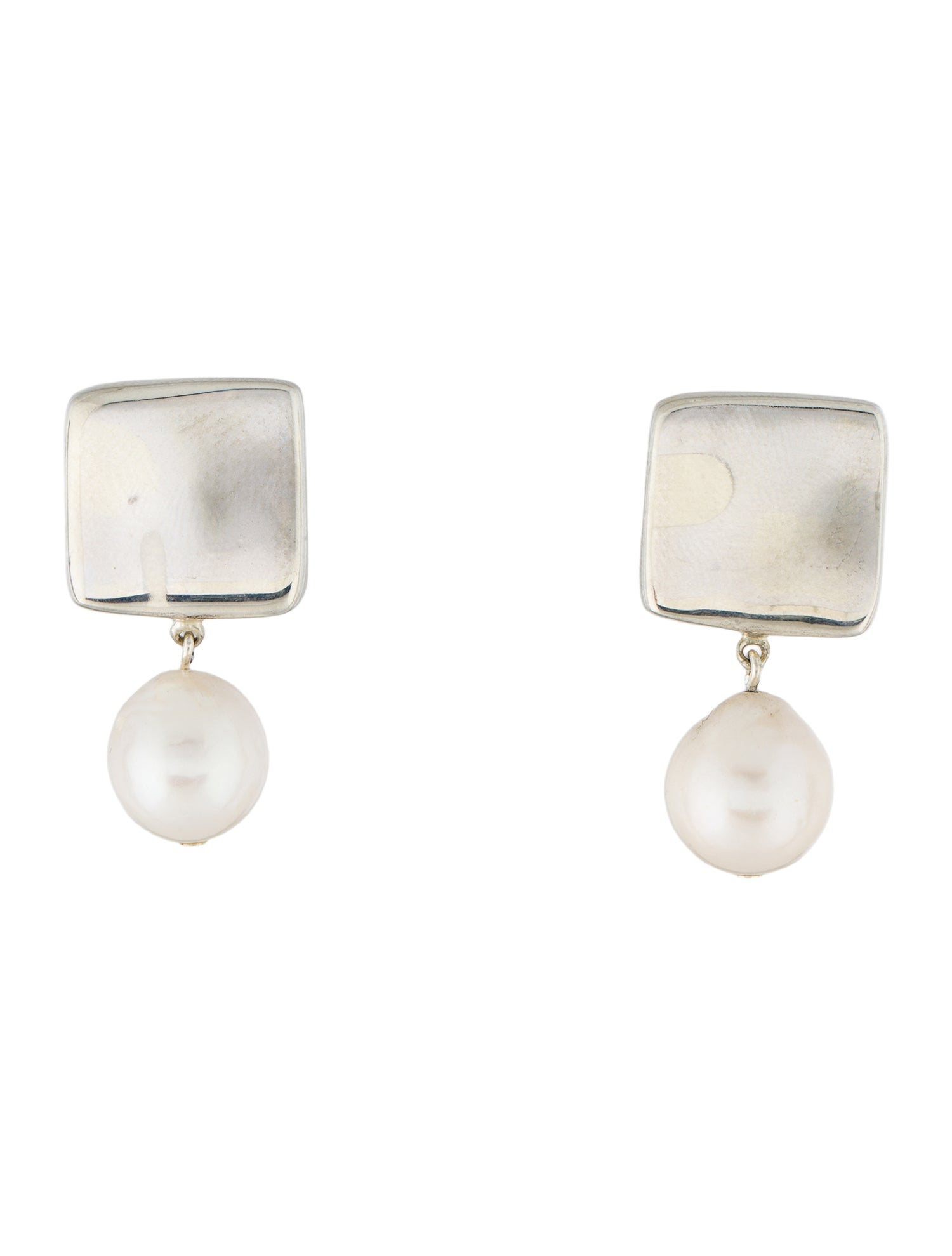 Agmes Pearl Small Baroque Luca Drop Earrings