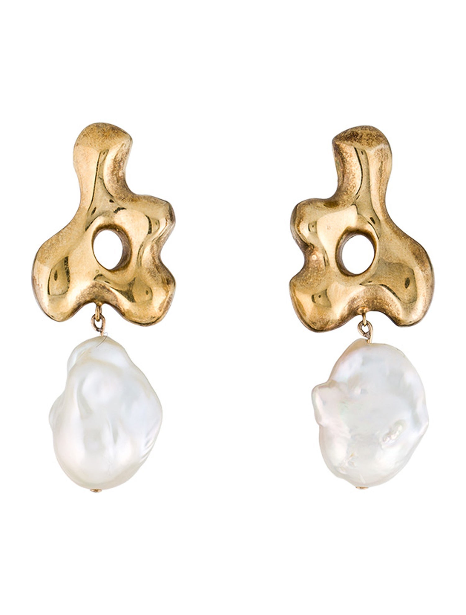 Agmes Mother Of Pearl Baroque Bodmer Earrings