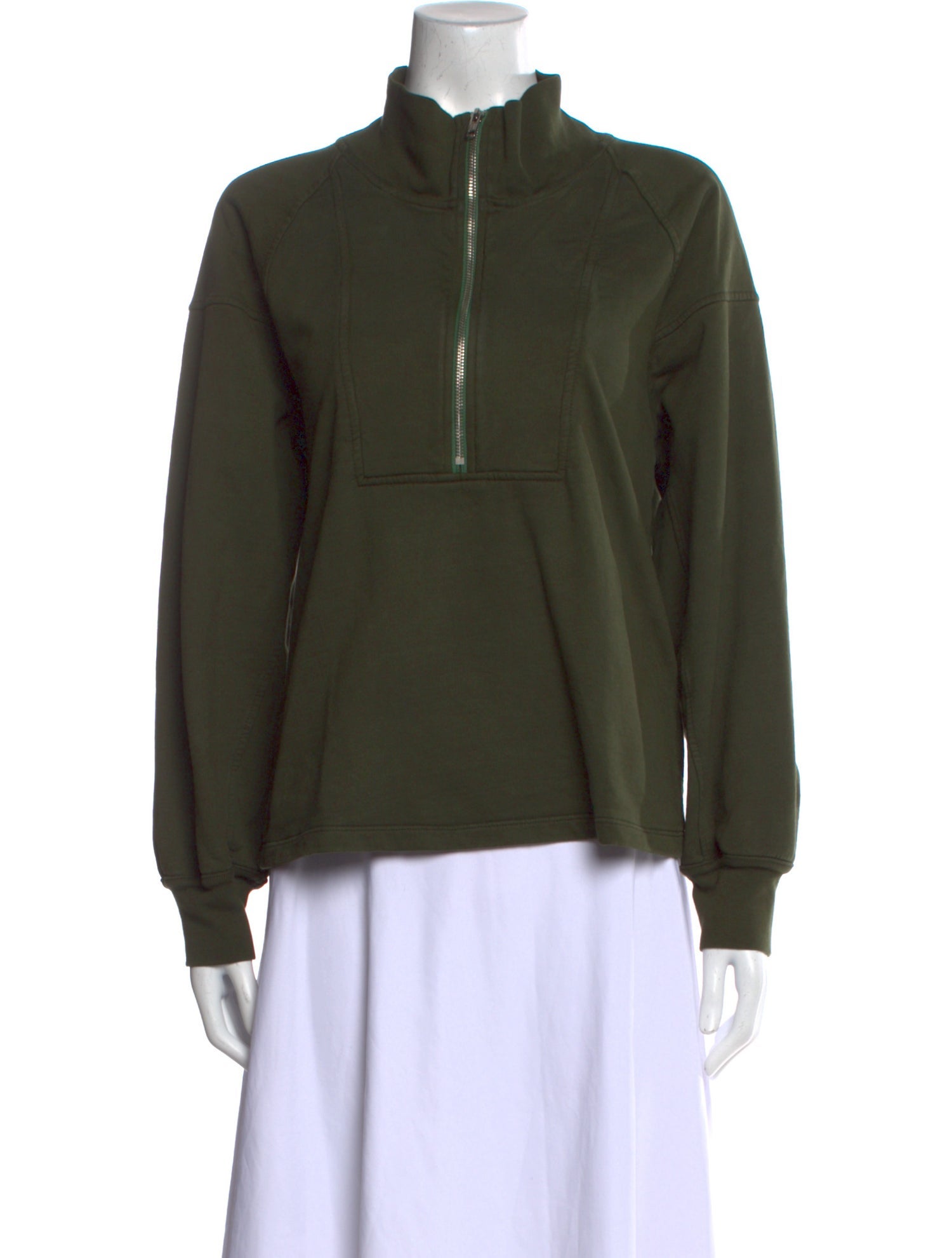 Apiece Apart V-Neck Long Sleeve Sweatshirt