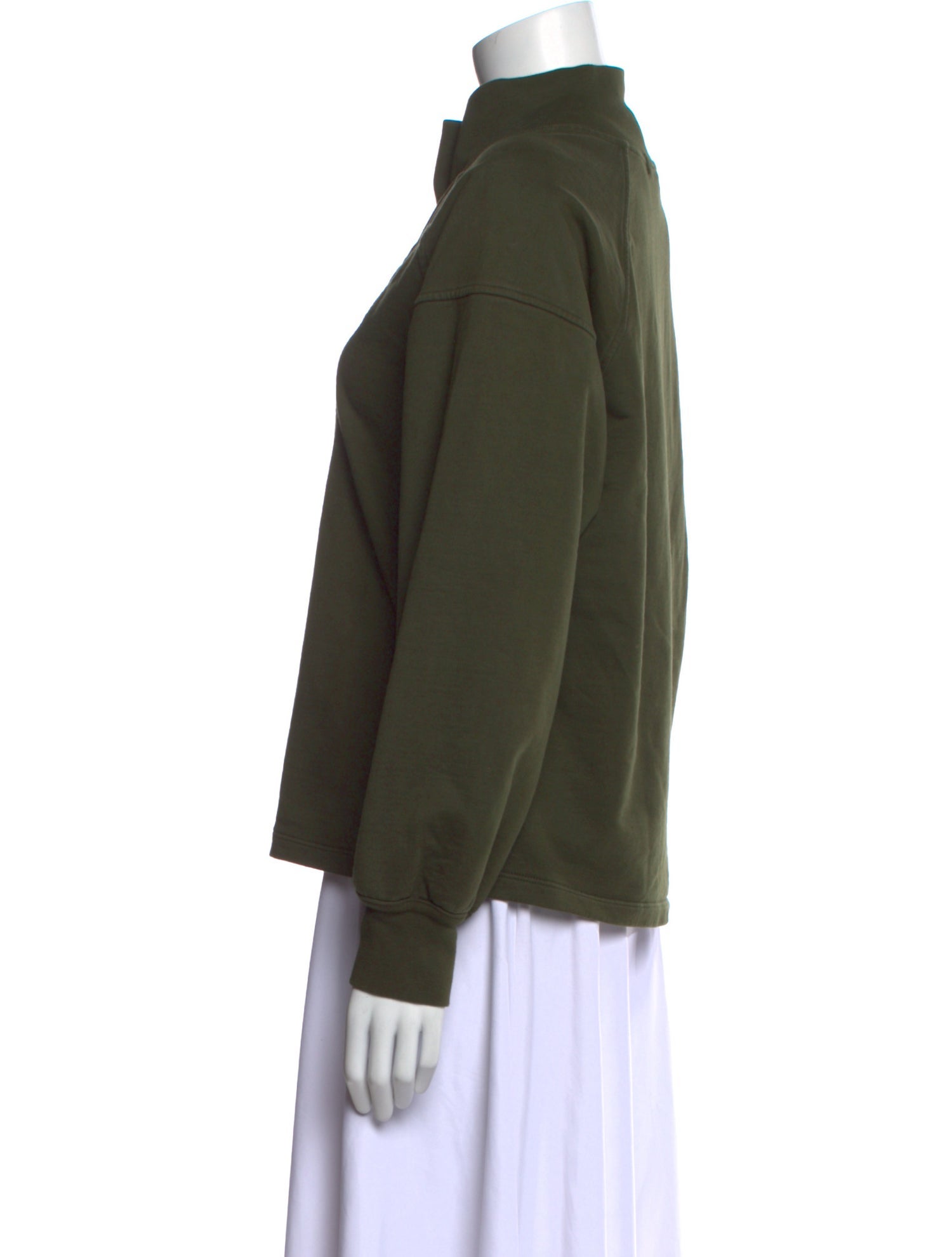 Apiece Apart V-Neck Long Sleeve Sweatshirt