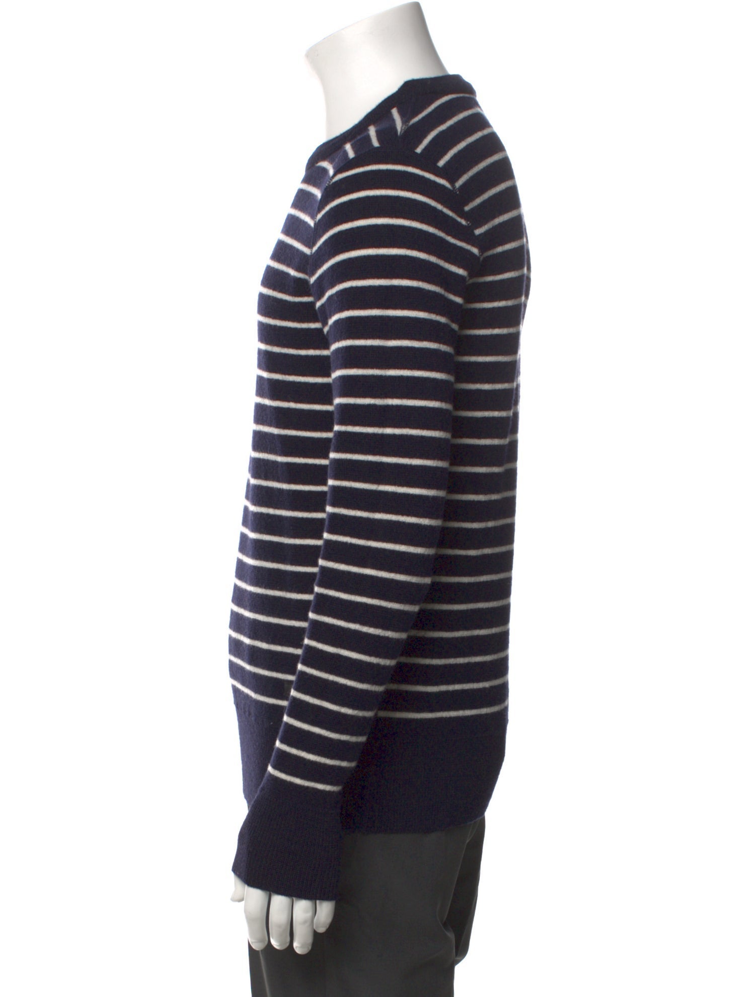 AMI Alexandre Mattiussi Striped Crew Neck Pullover