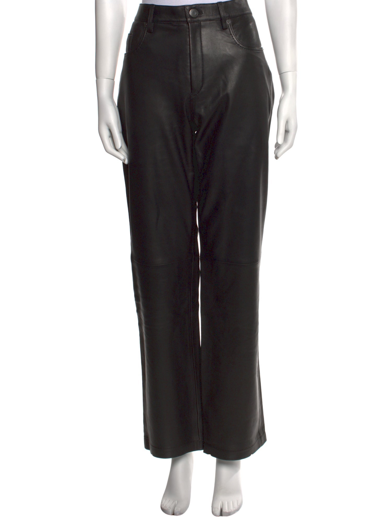 AMI Alexandre Mattiussi Leather Pants