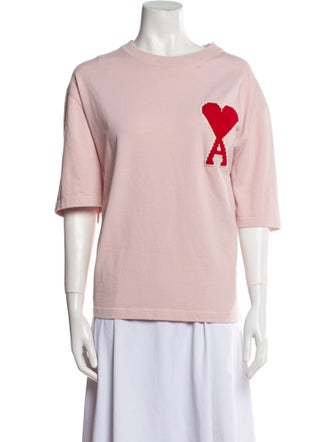 AMI Alexandre Mattiussi Graphic Print Crew Neck T-Shirt