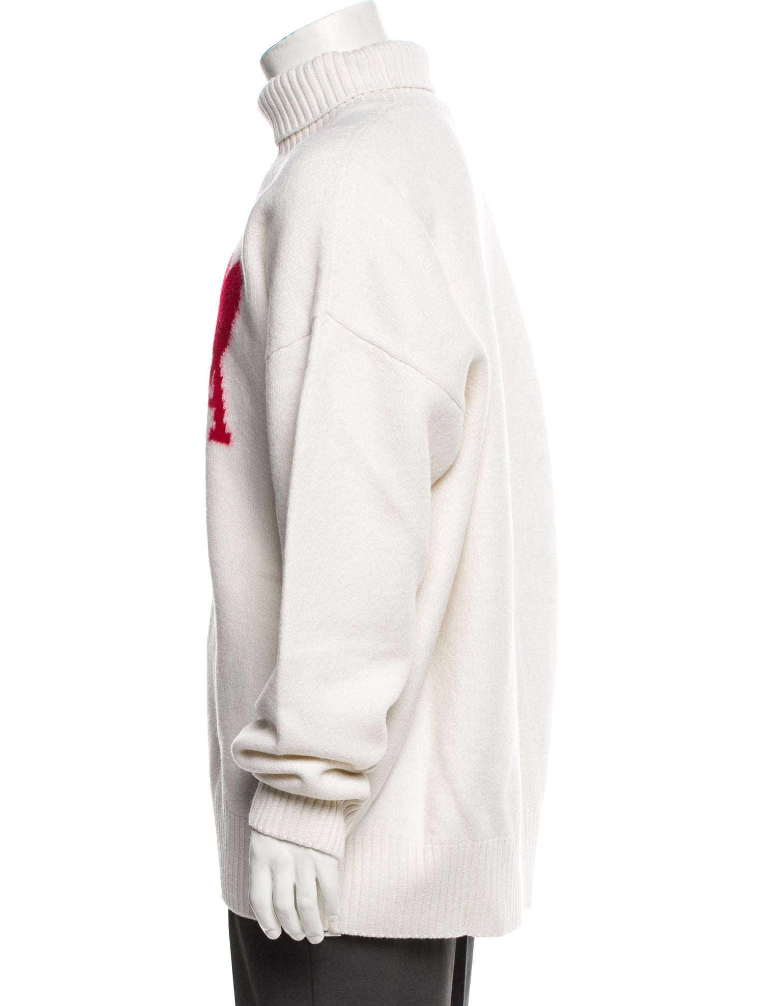 AMI Alexandre Mattiussi Virgin Wool Graphic Print Pullover w/ Tags