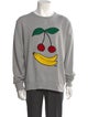 AMI Alexandre Mattiussi Graphic Print Crew Neck Pullover