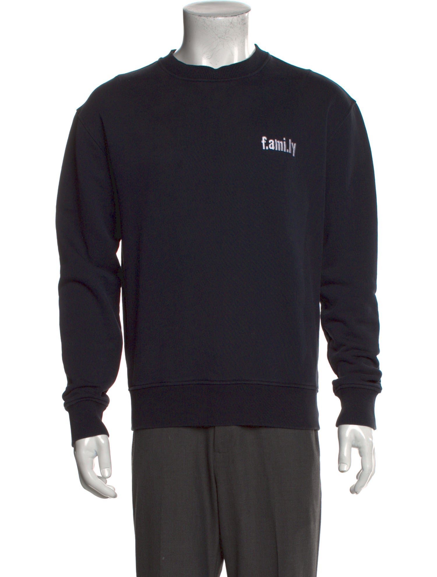 AMI Alexandre Mattiussi Graphic Print Crew Neck Sweatshirt