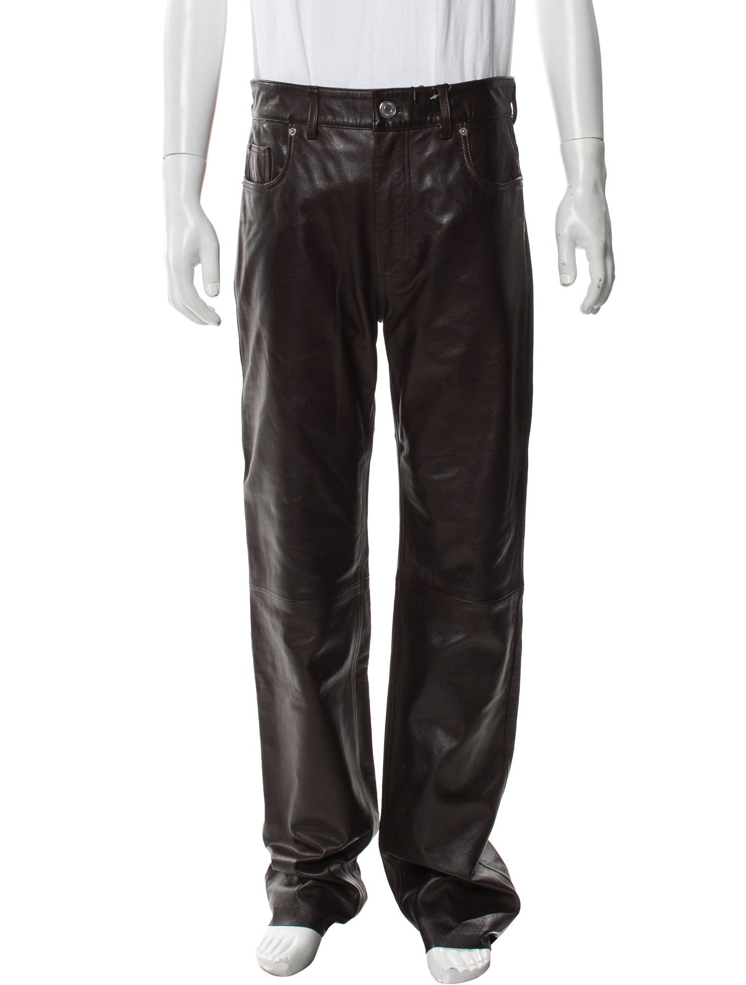 AMI Alexandre Mattiussi Leather Pants w/ Tags