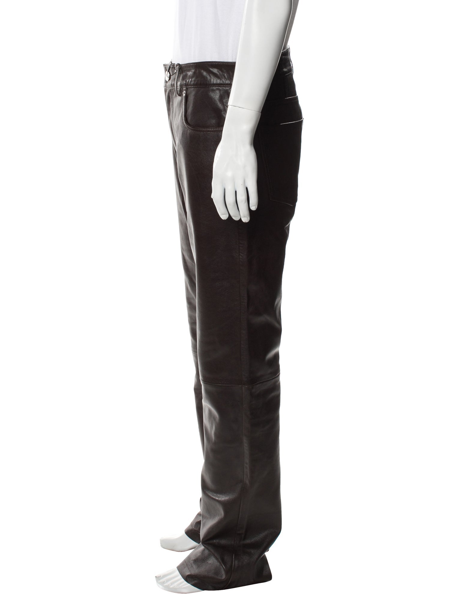 AMI Alexandre Mattiussi Leather Pants w/ Tags