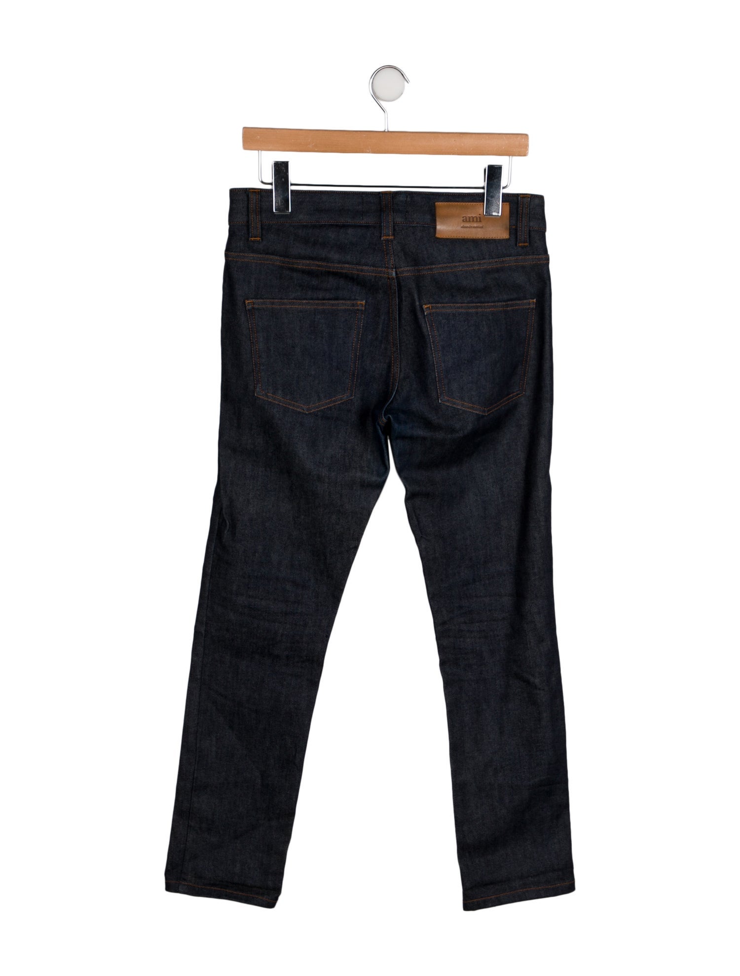 AMI Alexandre Mattiussi Mid-Rise Straight Leg Jeans