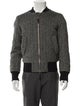 AMI Alexandre Mattiussi Wool Striped Bomber Jacket