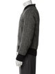 AMI Alexandre Mattiussi Wool Striped Bomber Jacket