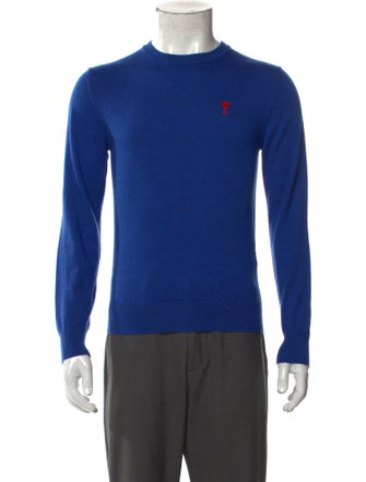 AMI Alexandre Mattiussi Merino Wool Crew Neck Pullover