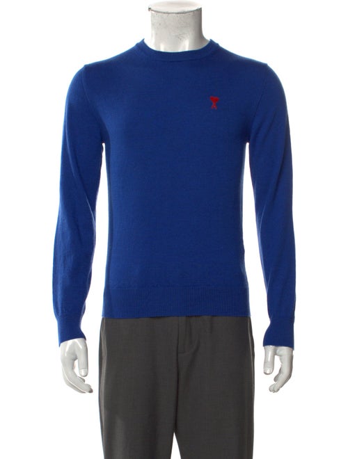 AMI Alexandre Mattiussi Merino Wool Crew Neck Pullover