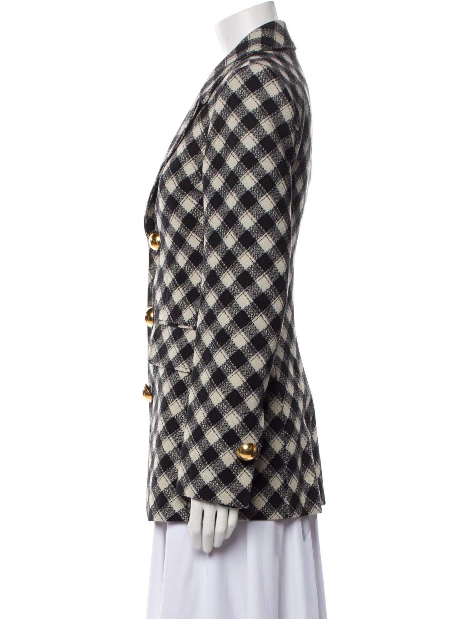 AMI Alexandre Mattiussi Plaid Print Blazer