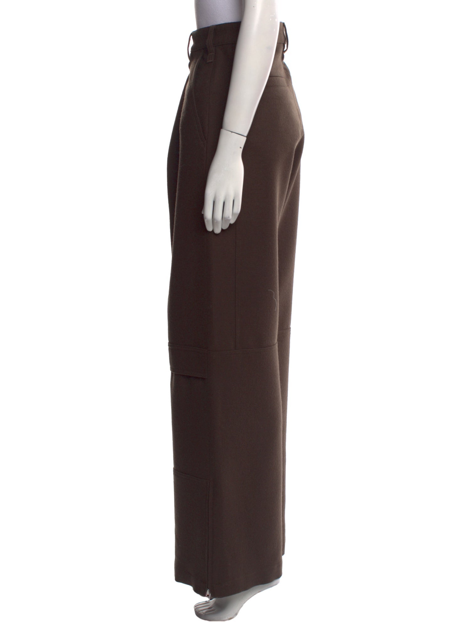 AMI Alexandre Mattiussi Wool Wide Leg Pants w/ Tags