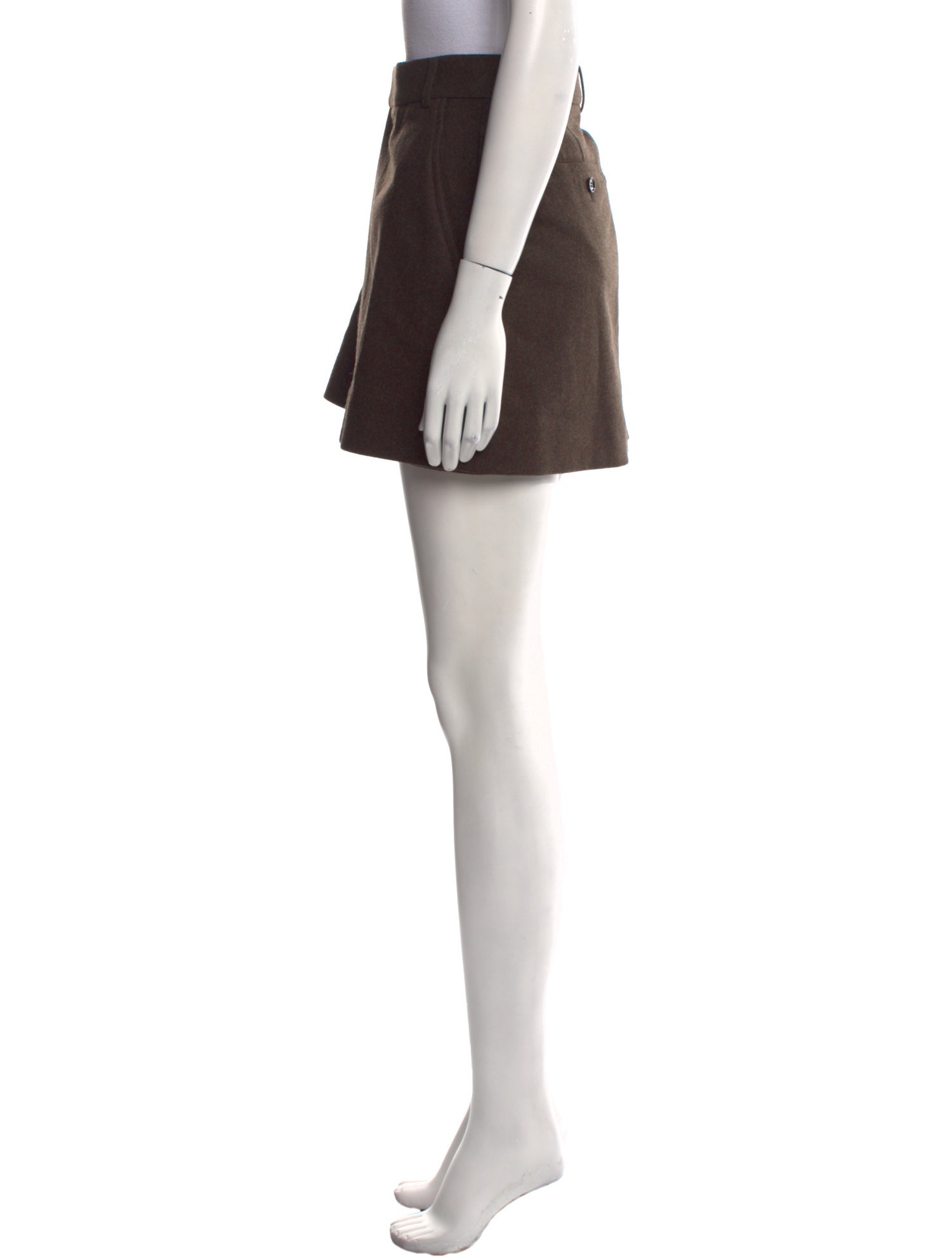 AMI Alexandre Mattiussi Virgin Wool Mini Skirt w/ Tags