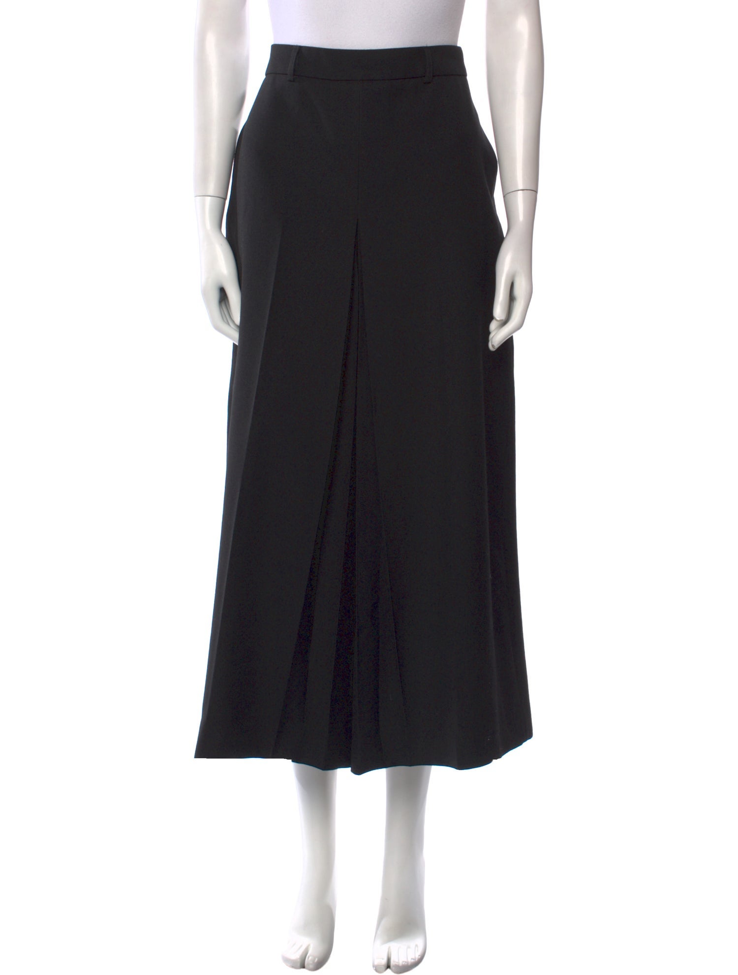 AMI Alexandre Mattiussi Virgin Wool Wide Leg Pants