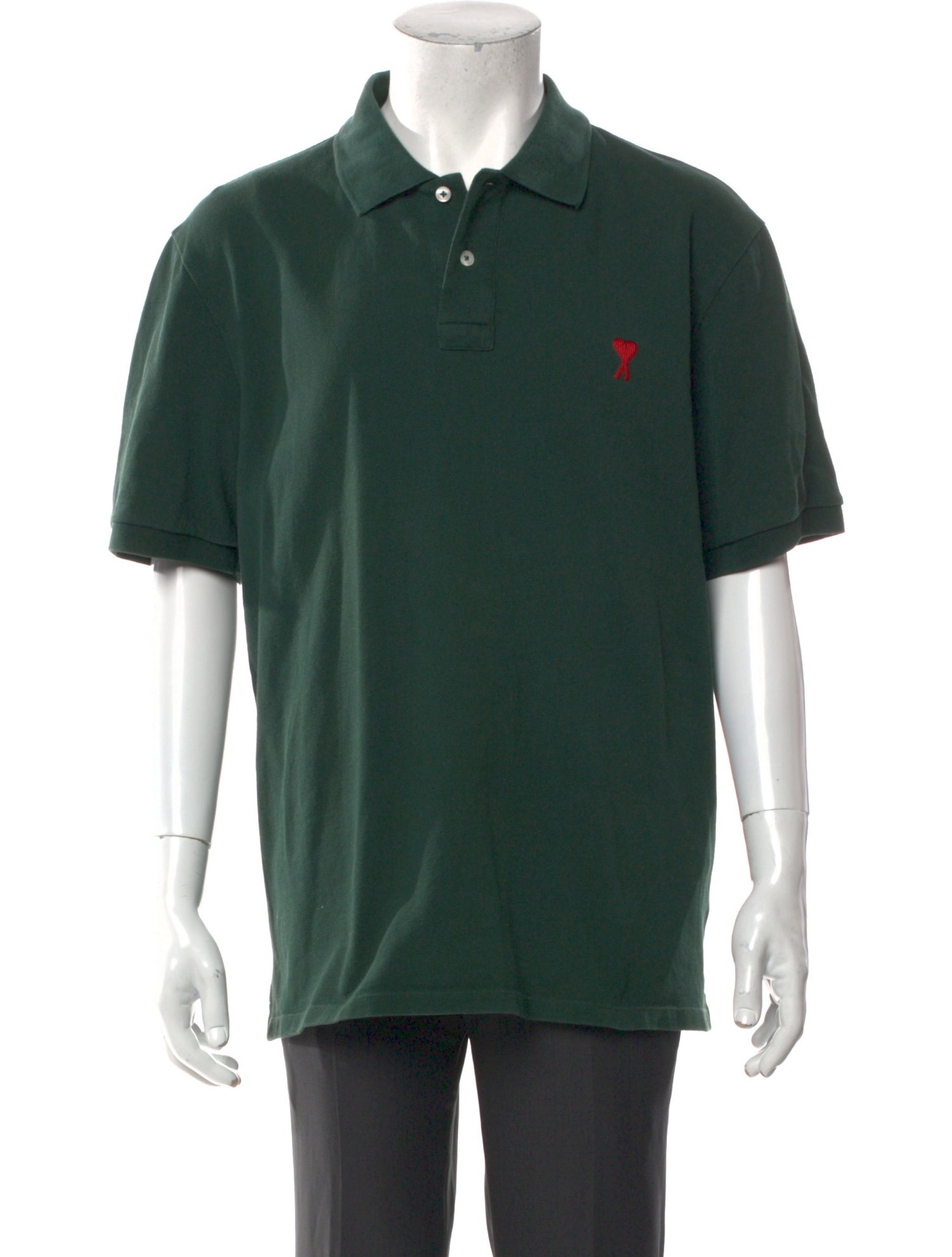 AMI Alexandre Mattiussi Crew Neck Short Sleeve Polo Shirt
