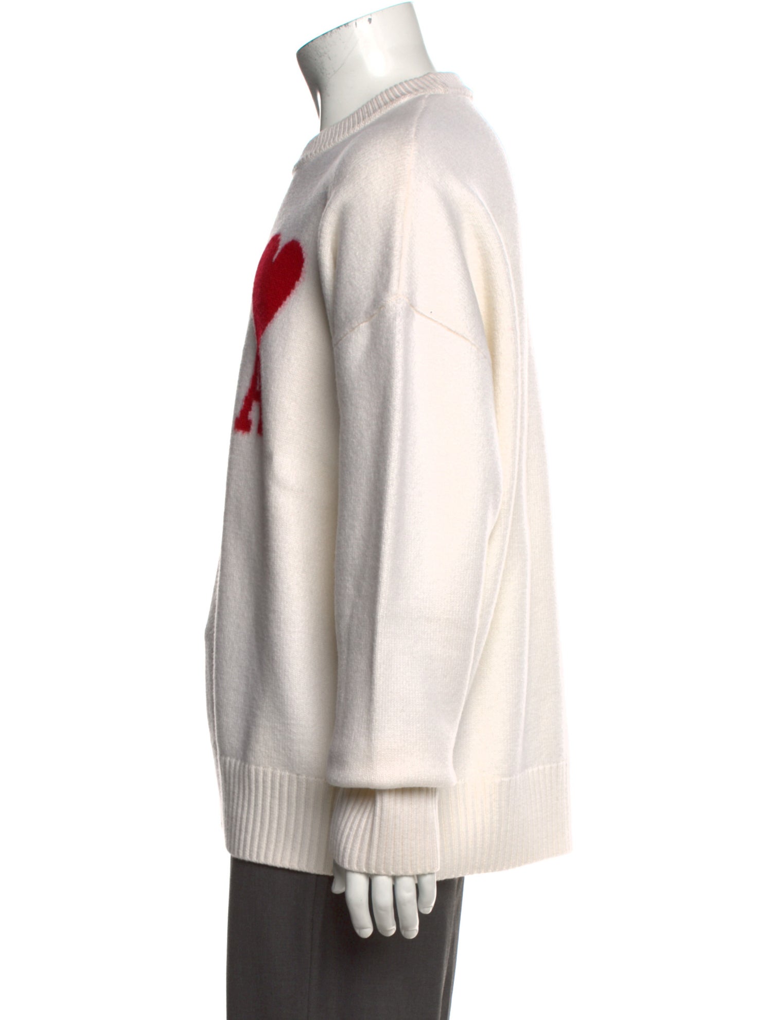 AMI Alexandre Mattiussi Virgin Wool Graphic Print Pullover