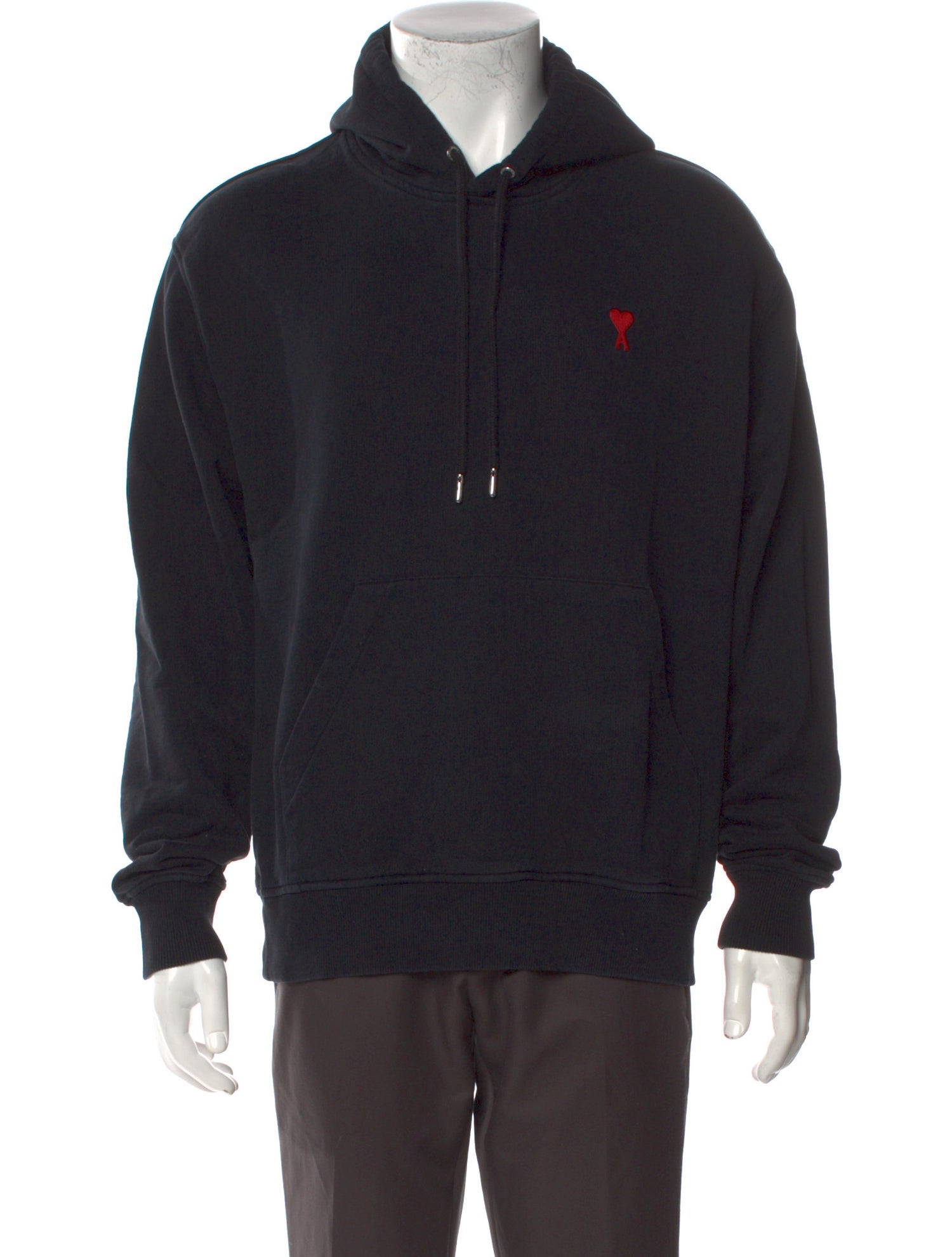 AMI Alexandre Mattiussi Graphic Print Crew Neck Hoodie