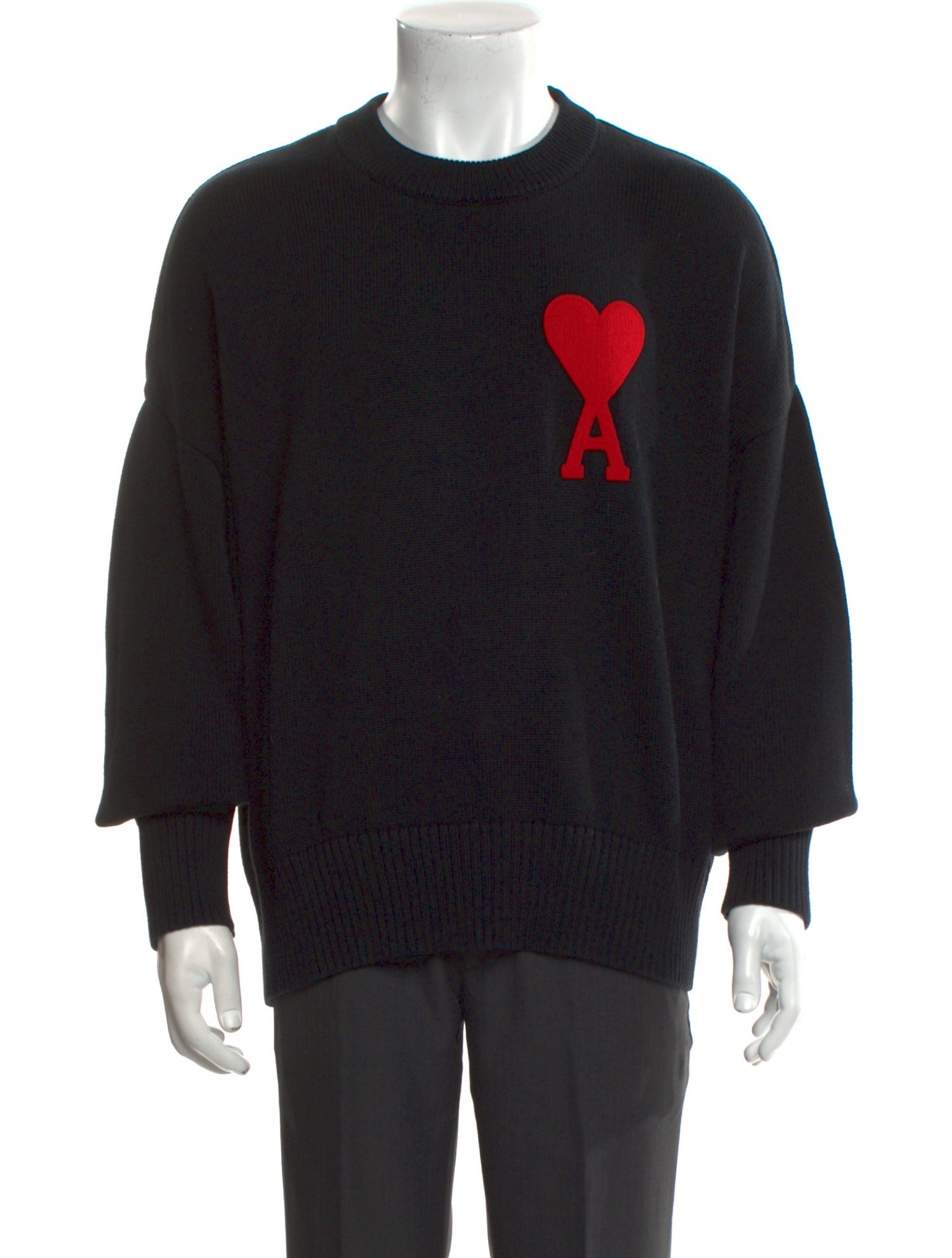 AMI Alexandre Mattiussi Graphic Print Crew Neck Pullover