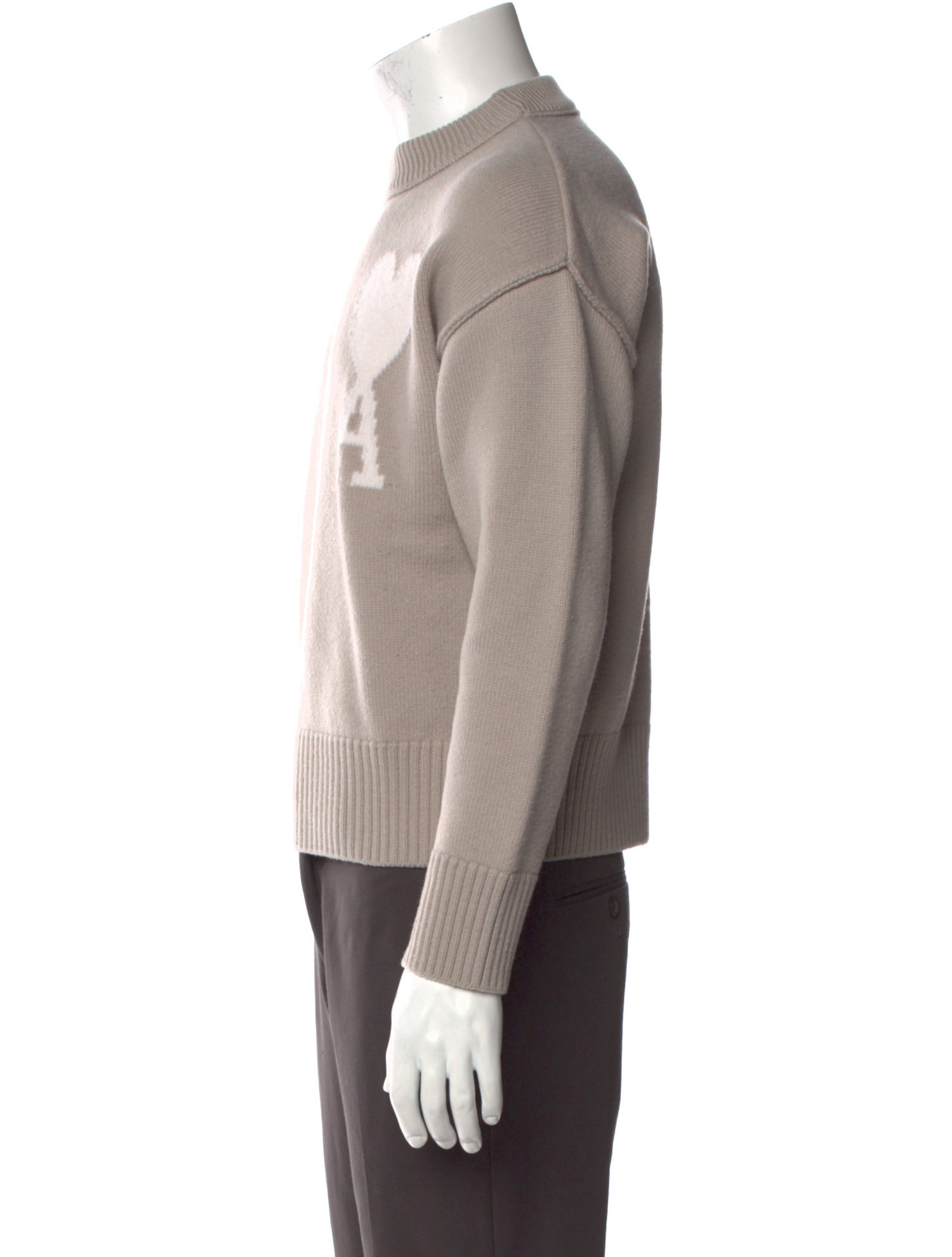 AMI Alexandre Mattiussi Virgin Wool Graphic Print Pullover