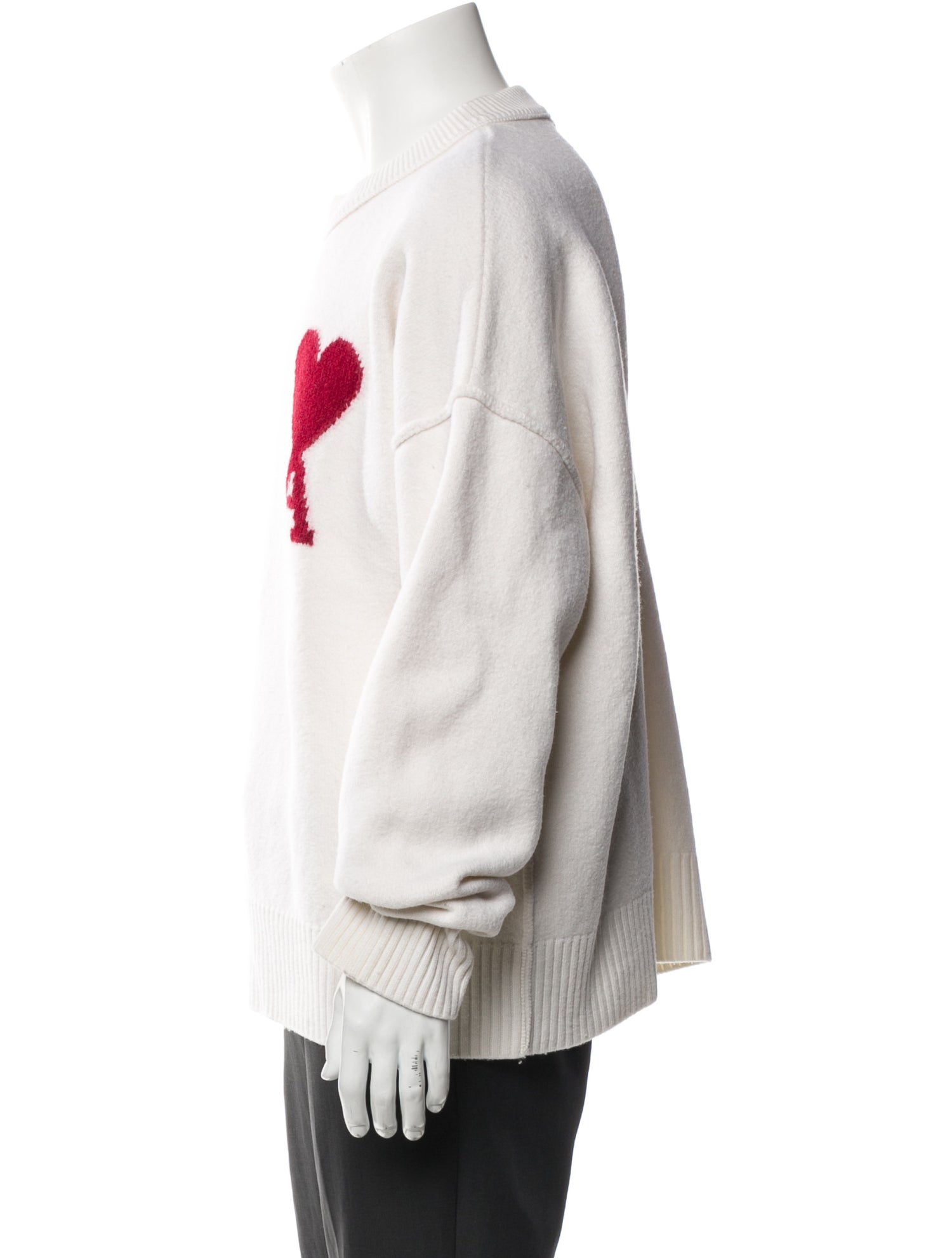 AMI Alexandre Mattiussi Virgin Wool Graphic Print Pullover