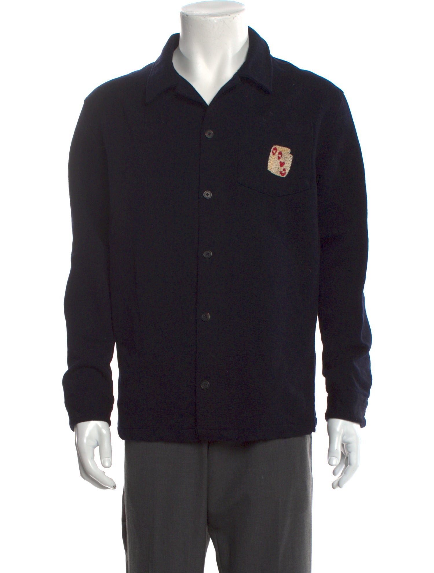 AMI Alexandre Mattiussi Wool Long Sleeve Shirt