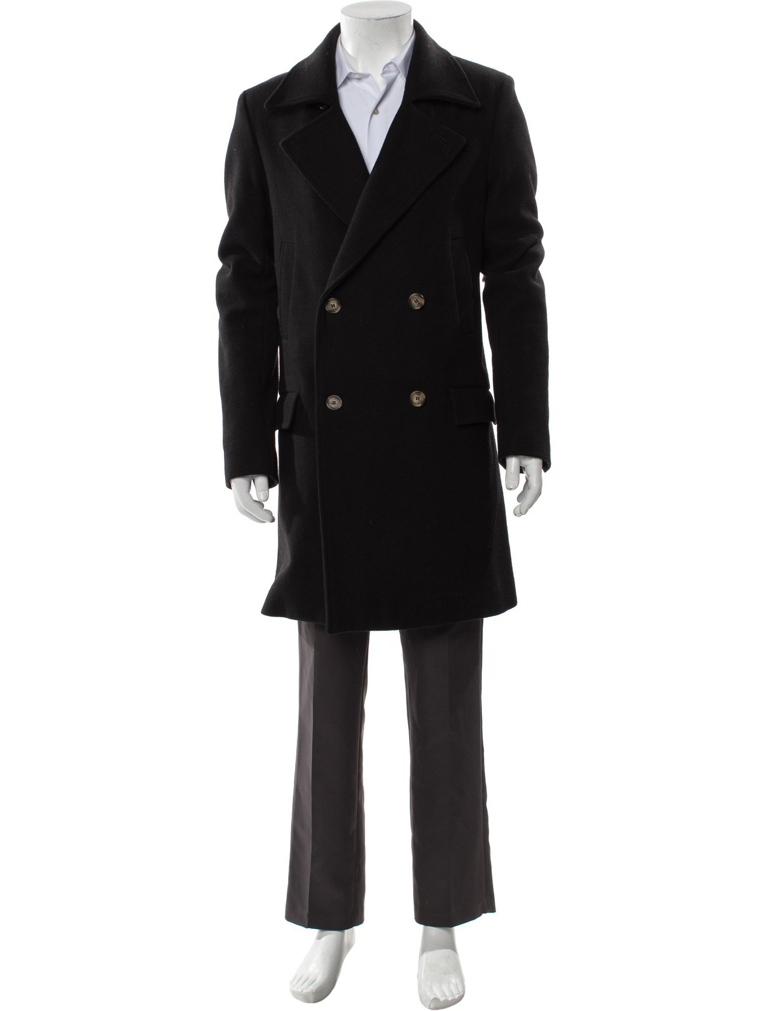 AMI Alexandre Mattiussi Wool Peacoat